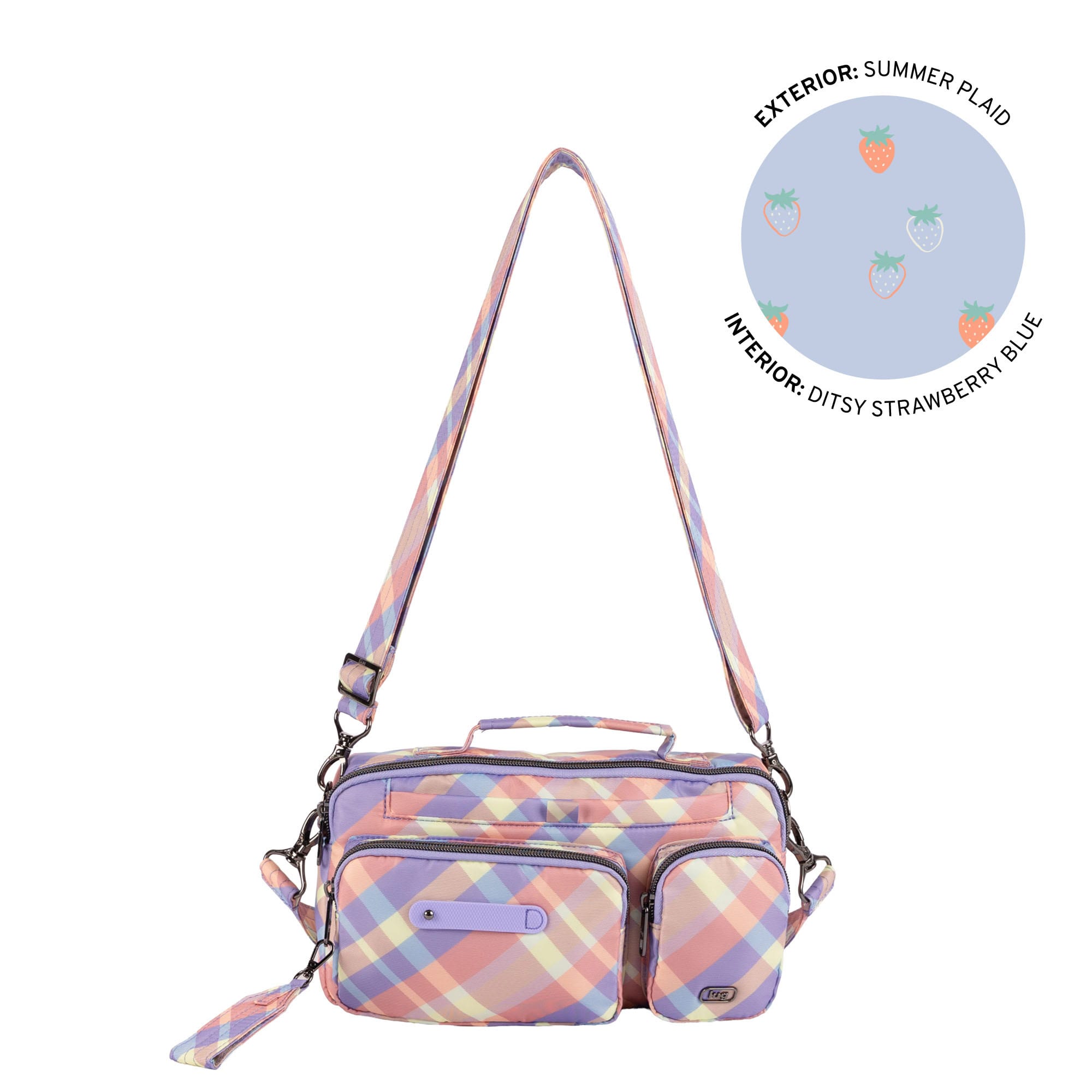 Switcheroo SE Crossbody Bag - SUMMER PLAID - 26256_SwitcherooSE_SummerPlaid_Angle_01