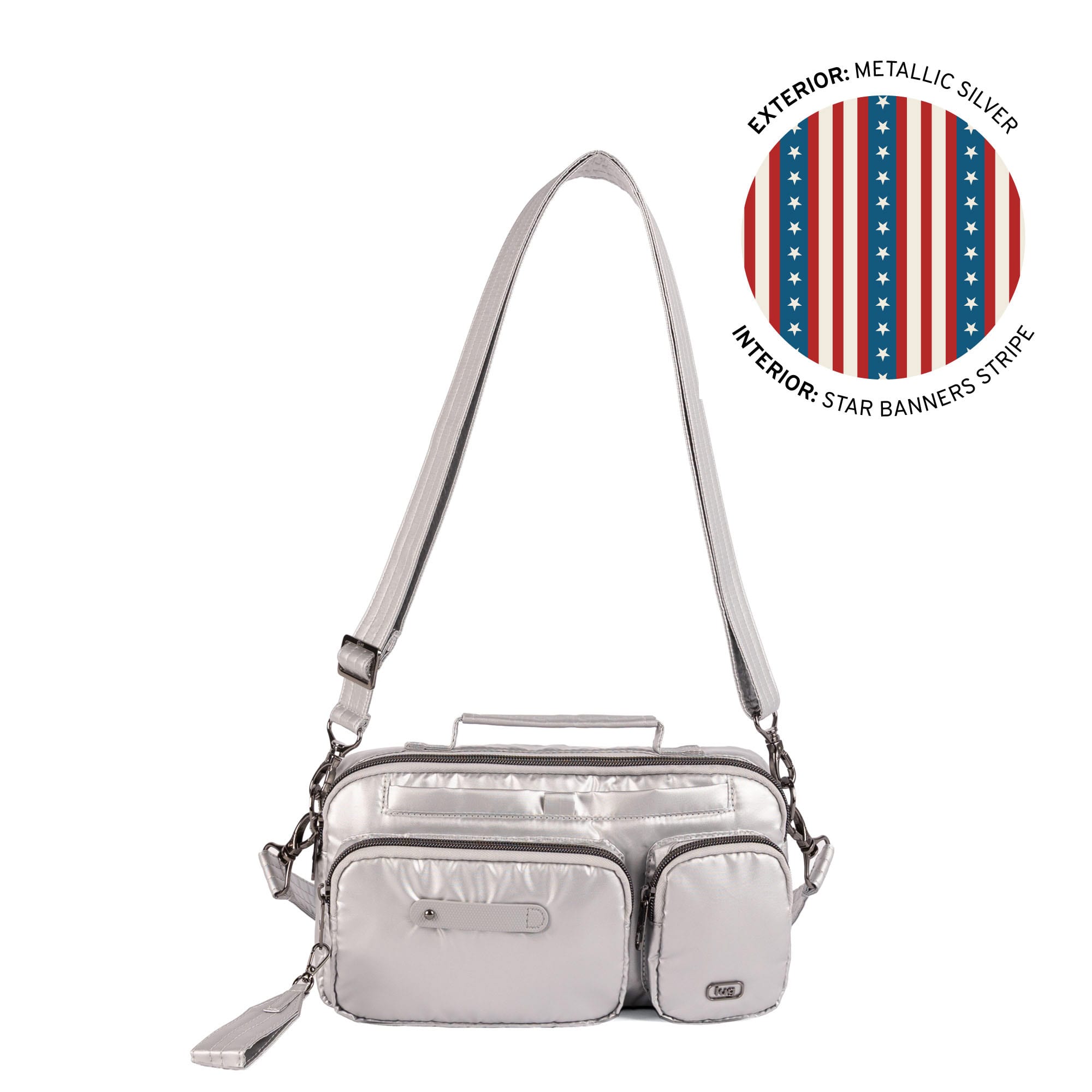 Switcheroo SE Crossbody Bag - METALLIC SILVER - 26257_SwitcherooSE_MetallicSilver_Angle_01