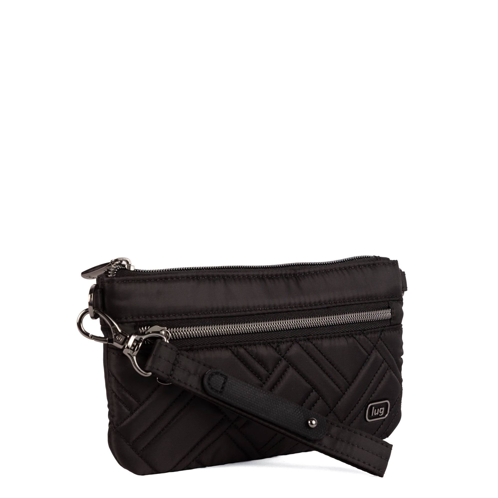 Super Metro XL Wristlet with Charm Bar - BLACK - 26261_SuperMetroXL_Black_Angle_02