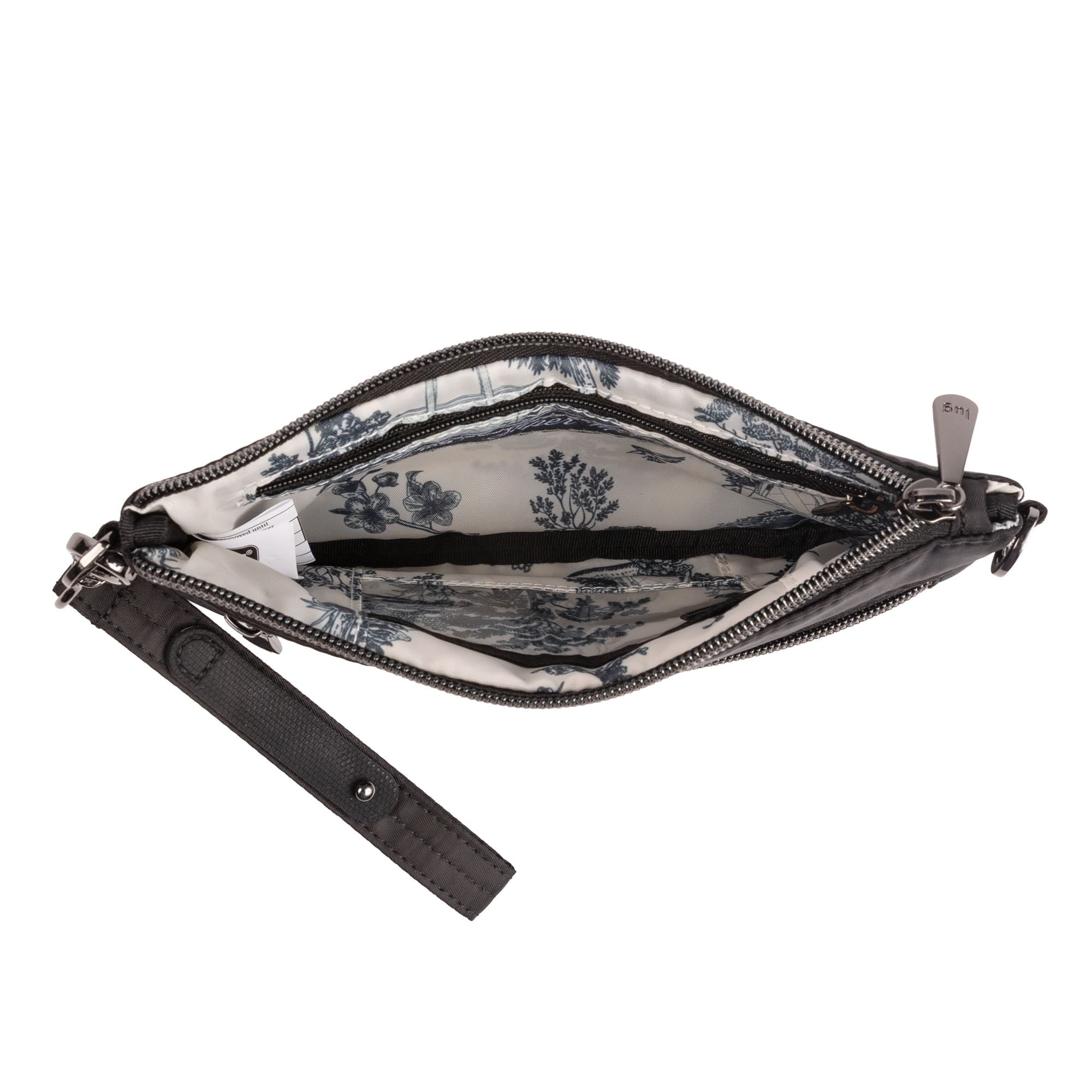 Super Metro XL Wristlet with Charm Bar - BLACK - 26261_SuperMetroXL_Black_Angle_05