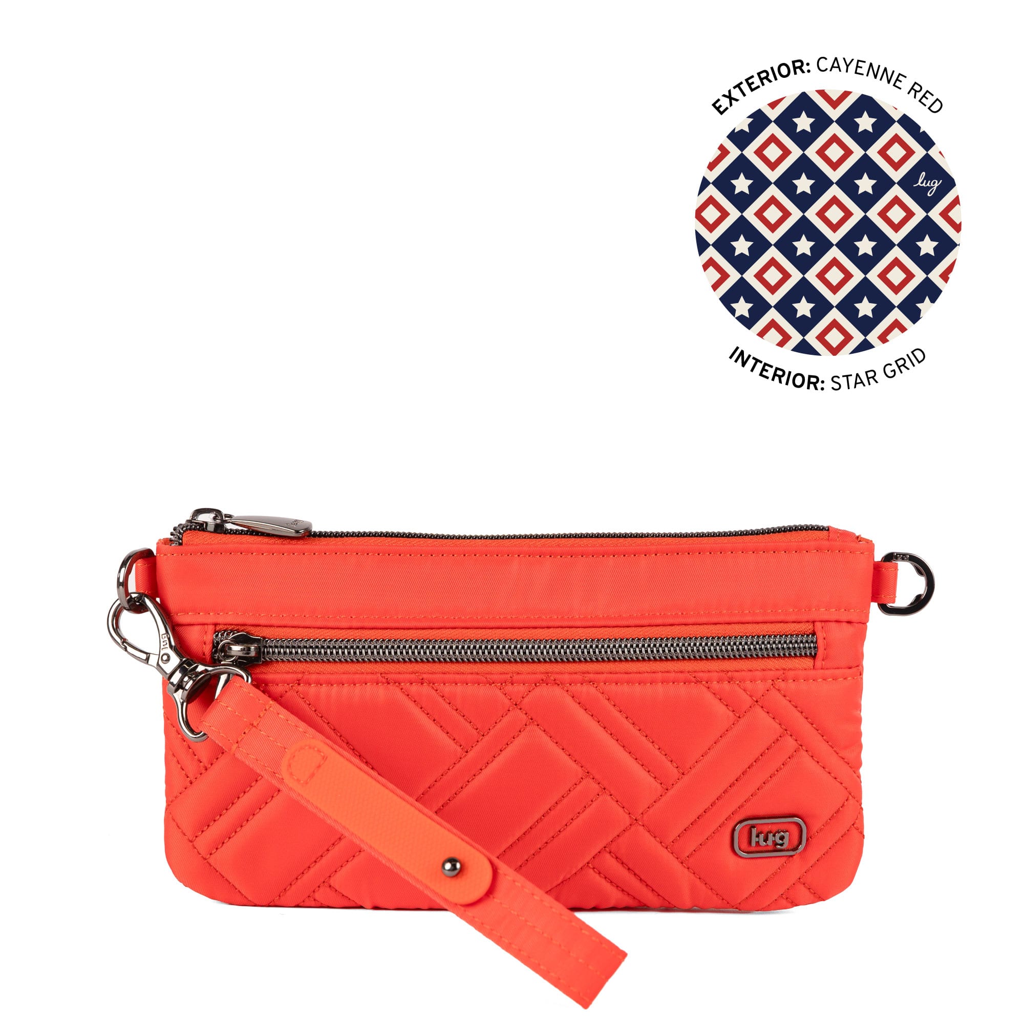 Super Metro XL Wristlet with Charm Bar - CAYENNE RED - 26262_SuperMetroXL_CayenneRed_Angle_01
