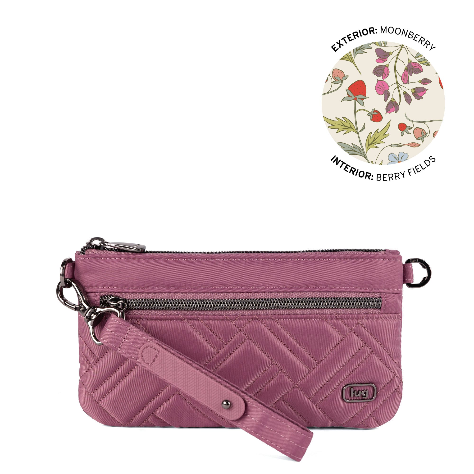 Super Metro XL Wristlet with Charm Bar - MOONBERRY - 26264_SuperMetroXL_MoonBerry_Angle_01