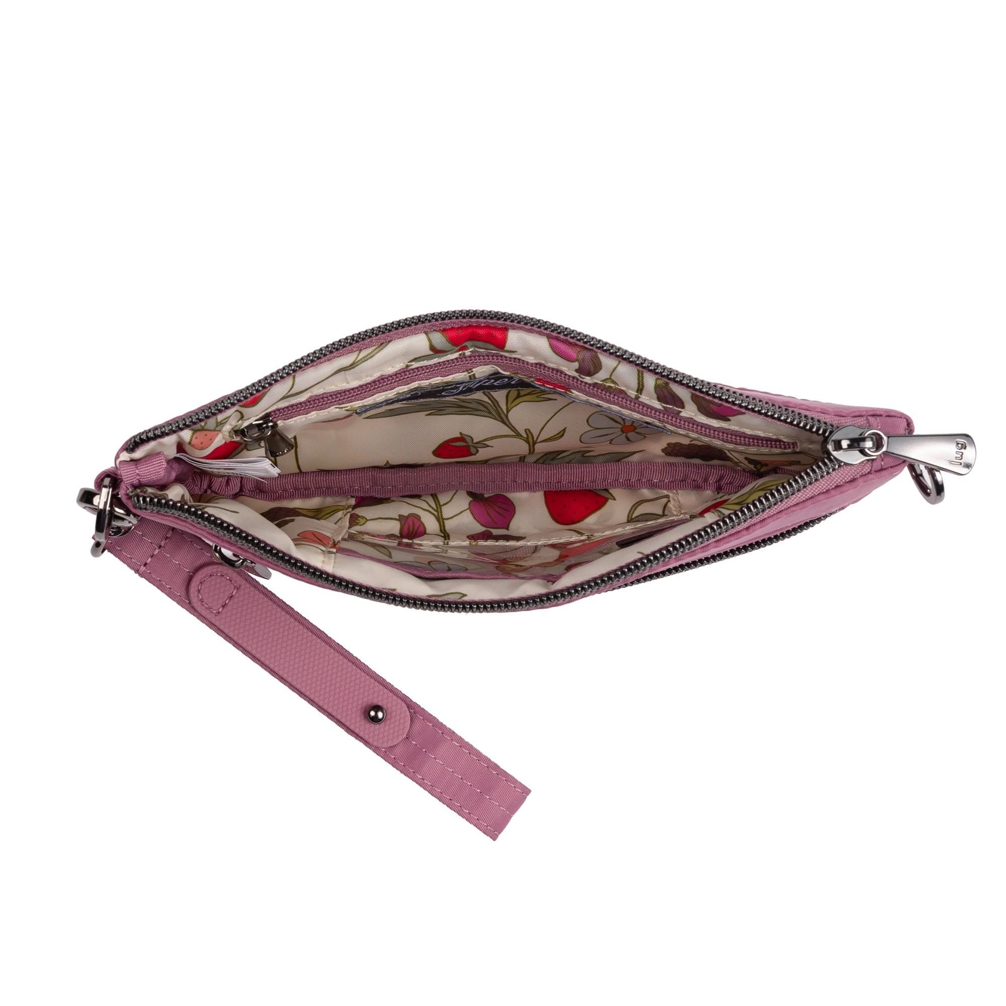 Super Metro XL Wristlet with Charm Bar - MOONBERRY - 26264_SuperMetroXL_MoonBerry_Angle_05