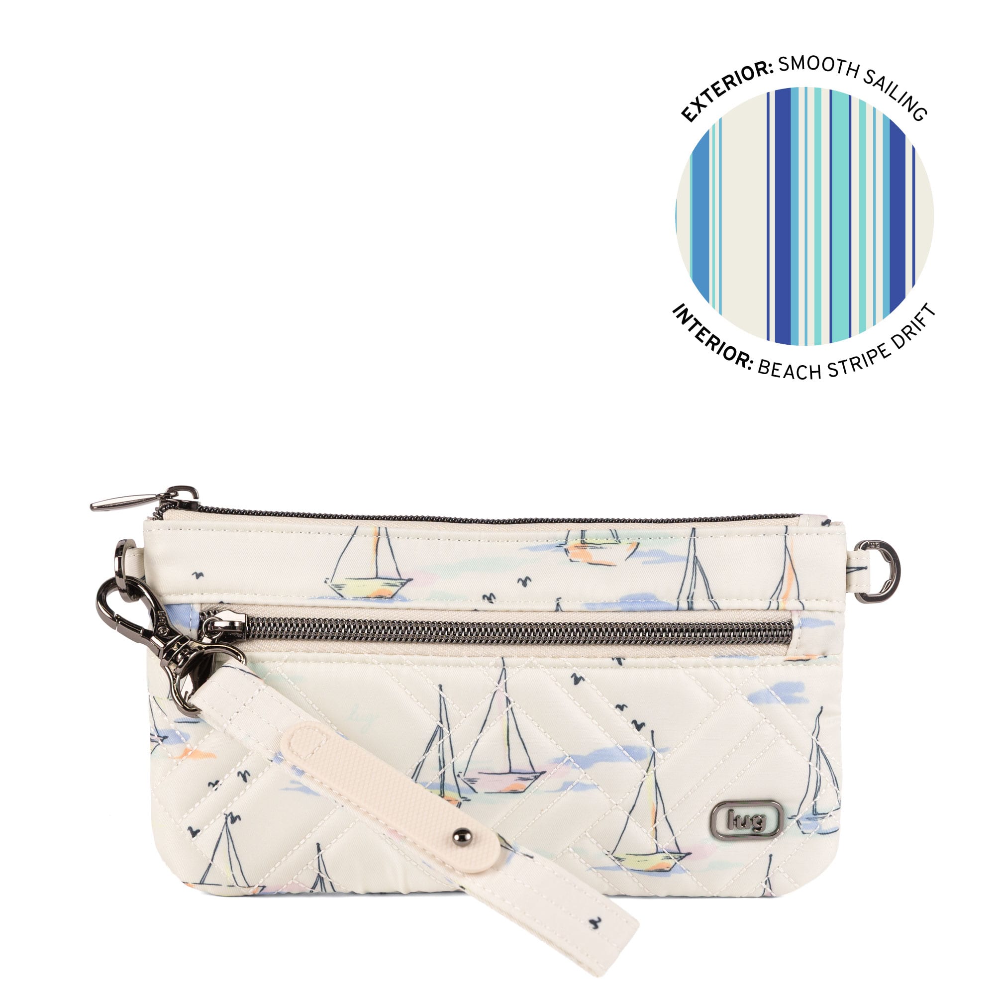 Super Metro XL Wristlet with Charm Bar - SMOOTH SAILING - 26265_SuperMetroXL_SmoothSailing_Angle_01