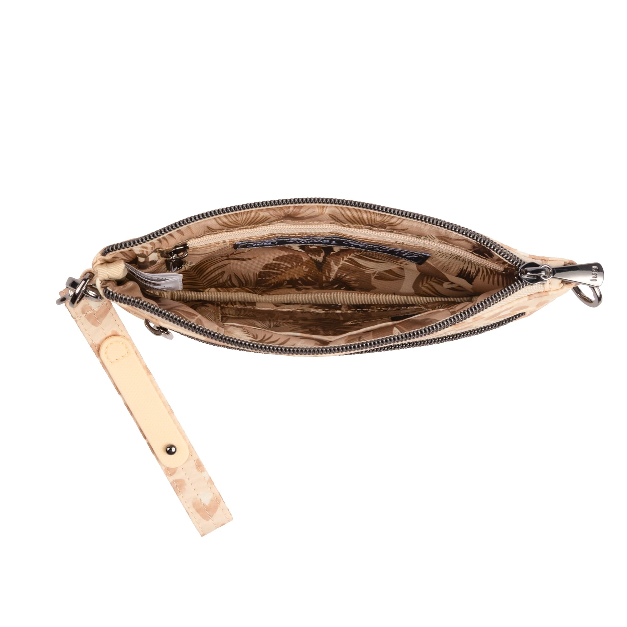 Super Metro XL Wristlet with Charm Bar - FADED LEOPARD SAND - 26266_SuperMetroXL_FadedLeopardSand_Angle_05