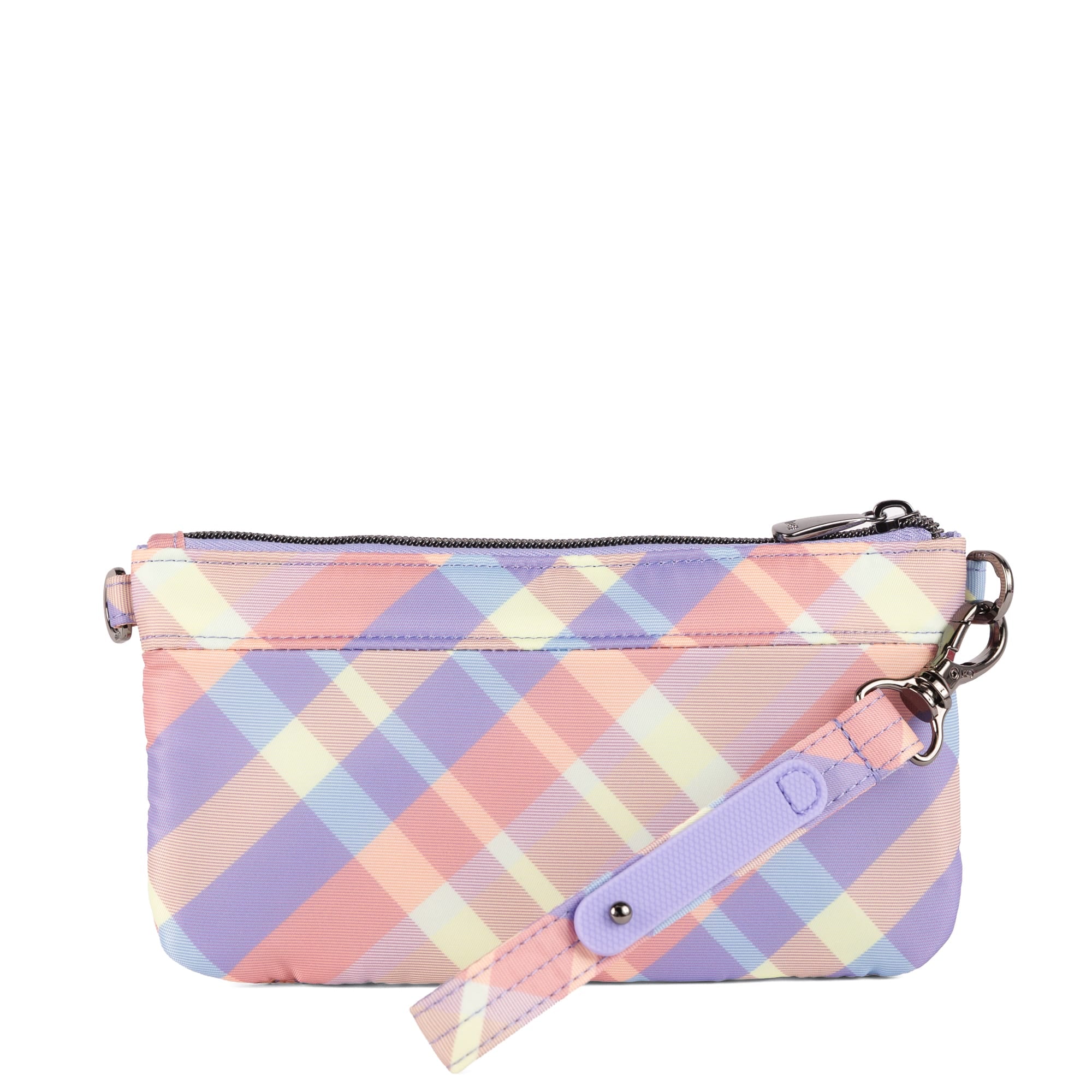 Super Metro XL Wristlet with Charm Bar - SUMMER PLAID - 26267_SuperMetroXL_SummerPlaid_Angle_03