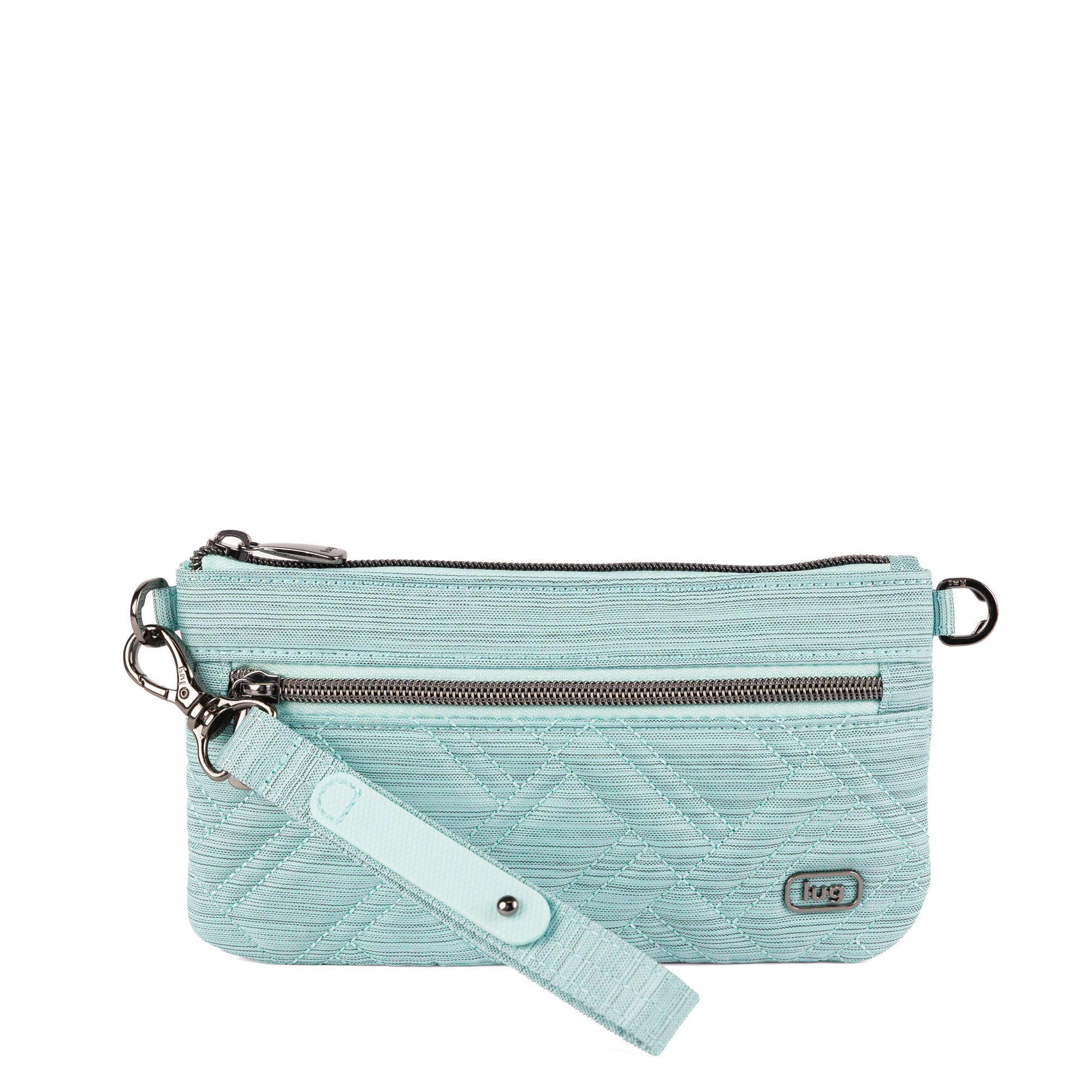 Super Metro XL Wristlet with Charm Bar - - 26269_SuperMetroXL_BrushedAquamarine_Angle_01_4b51ff4b-2e53-453c-8f8a-49aad7bbeb75