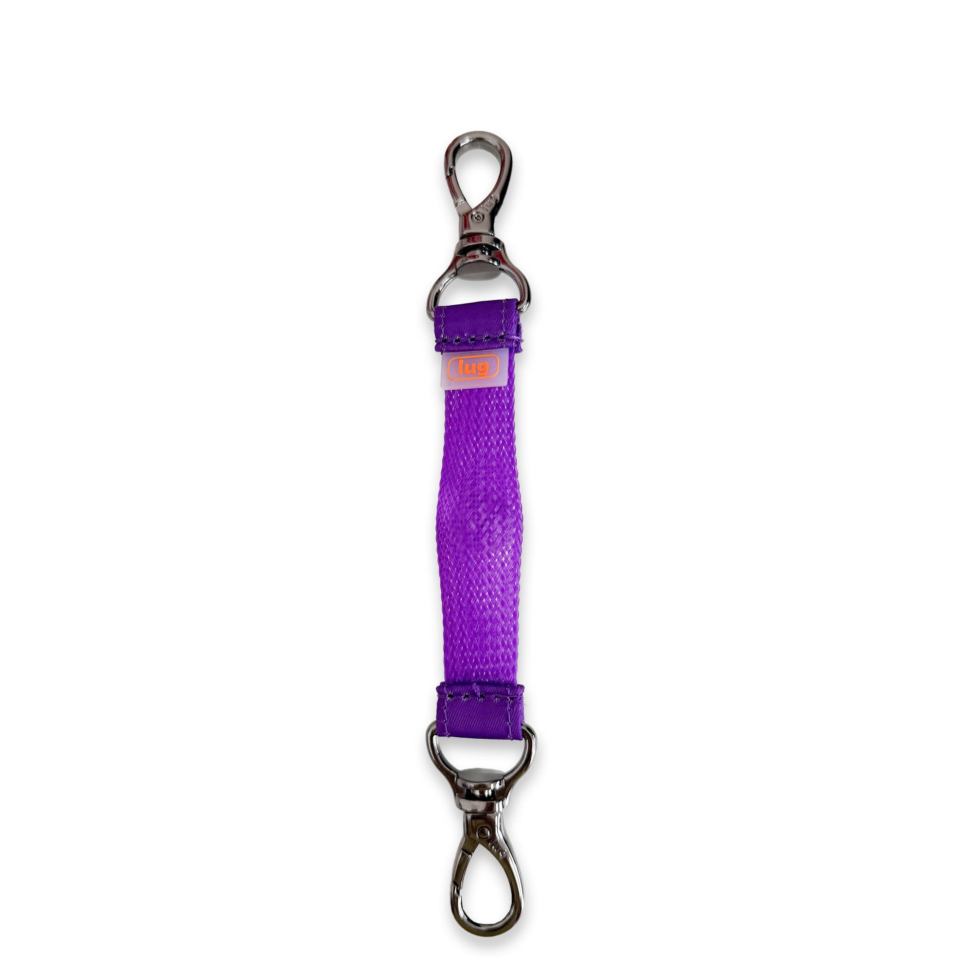 Purple Lug KultureCity x Toggle Sensory Toy keychain, a tactile accessory with textured toggle for sensory engagement.