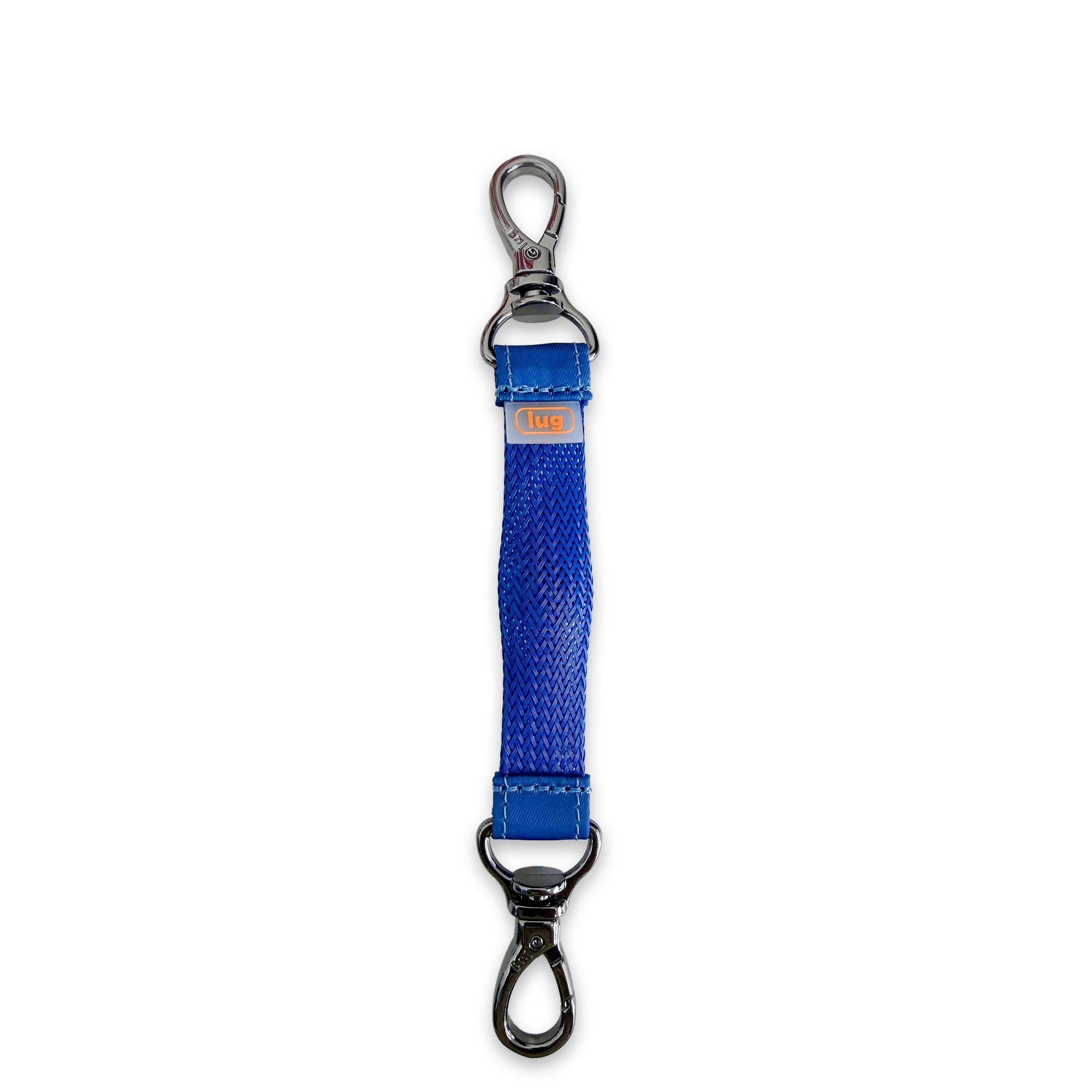 Blue Lug KultureCity x Lug toggle sensory toy keychain accessory with textured surface and branding details.