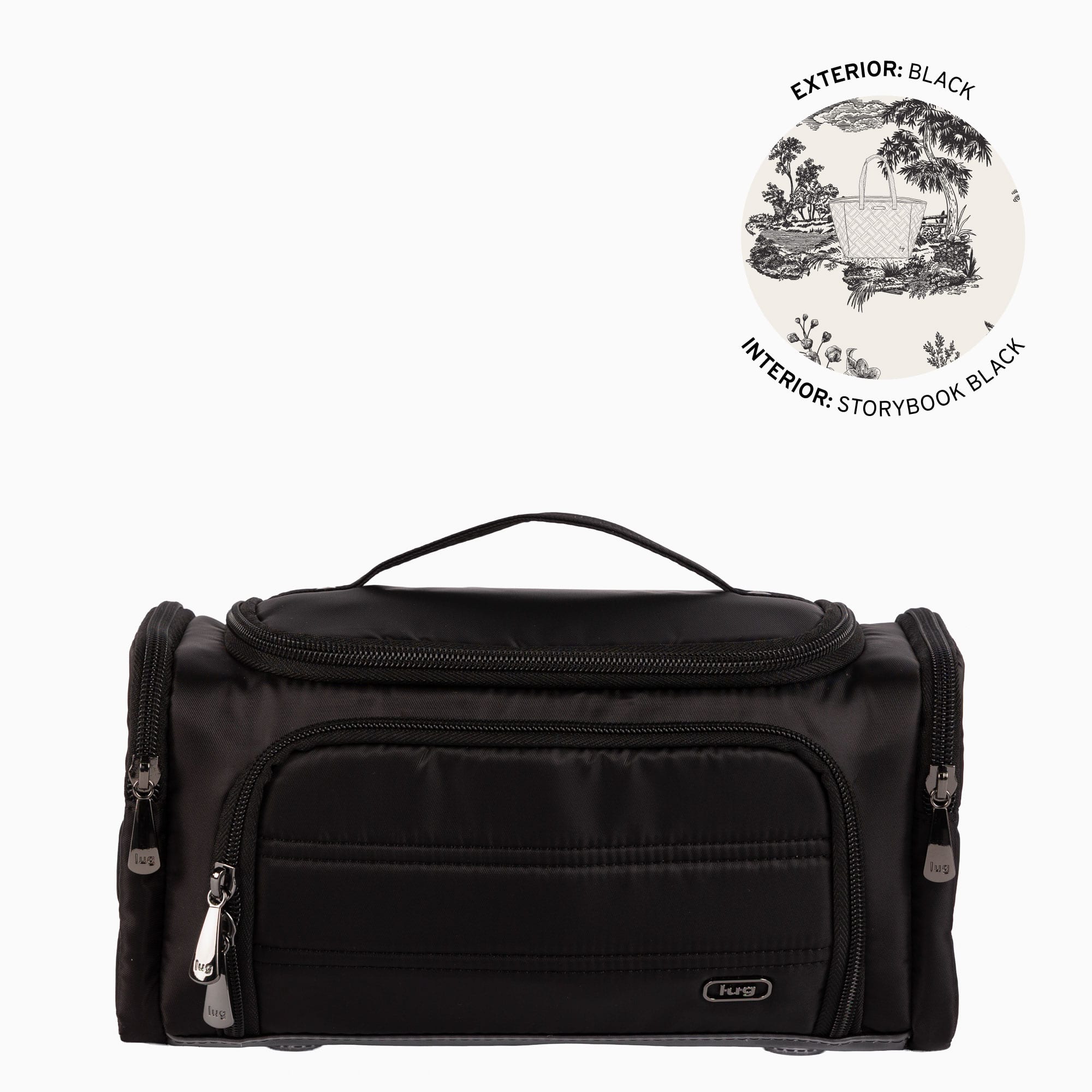 Trolley Medium 2 Cosmetic Case - BLACK - 26327_TrolleyMedium2_Black_Angle_01