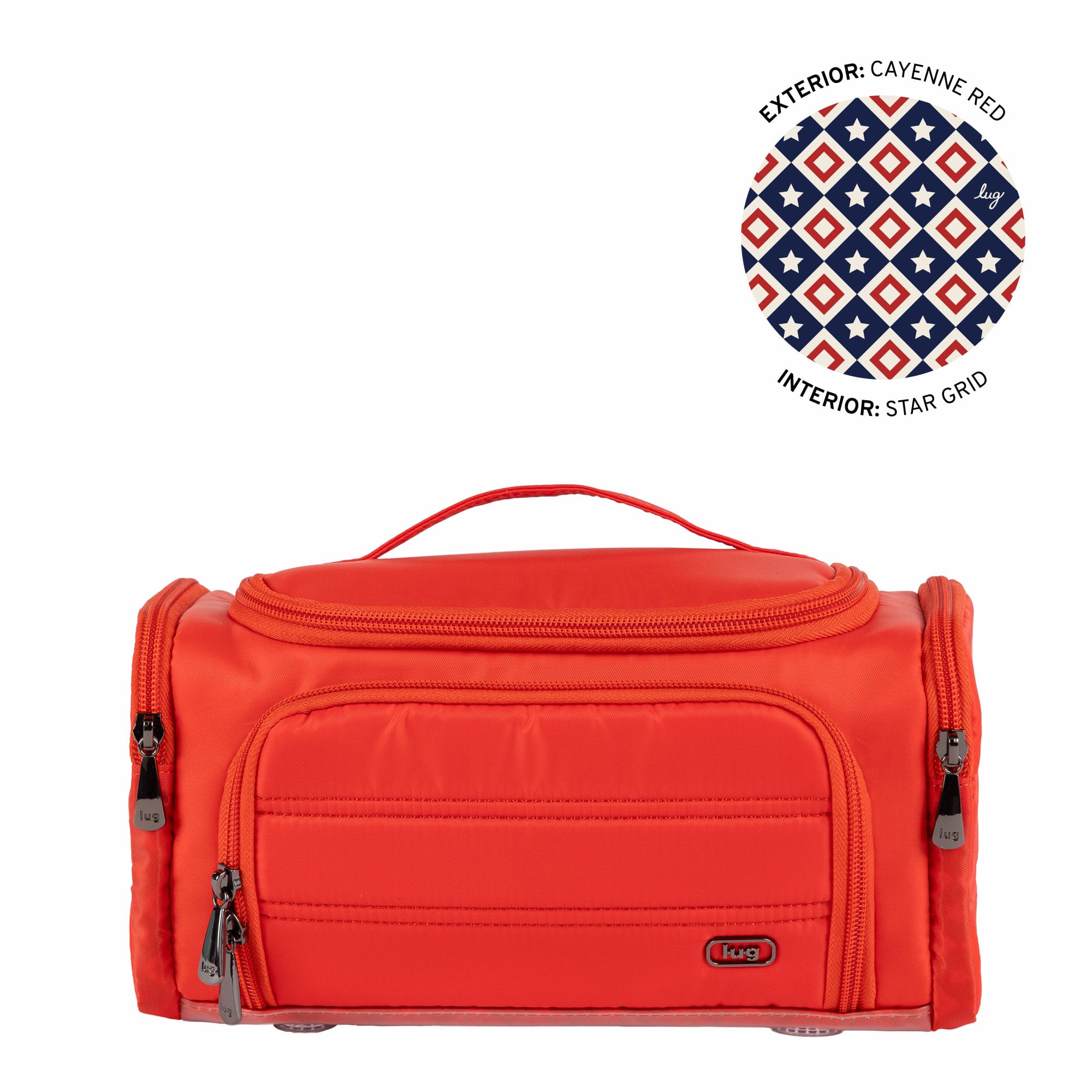 Trolley Medium 2 Cosmetic Case - CAYENNE RED - 26328_TrolleyMedium2_CayenneRed_Angle_01