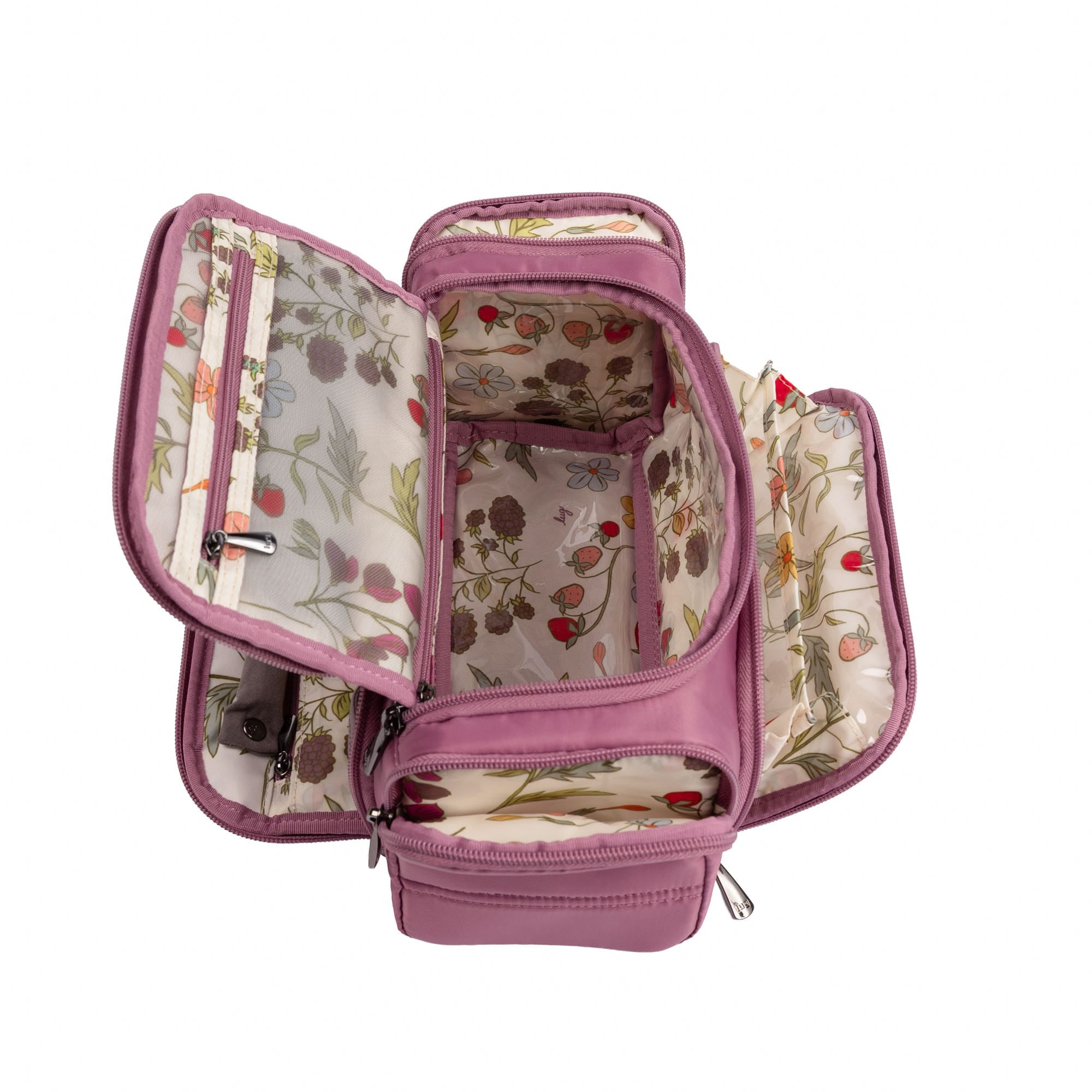 Trolley Medium 2 Cosmetic Case - MOONBERRY - 26329_TrolleyMedium2_MoonBerry_Angle_06