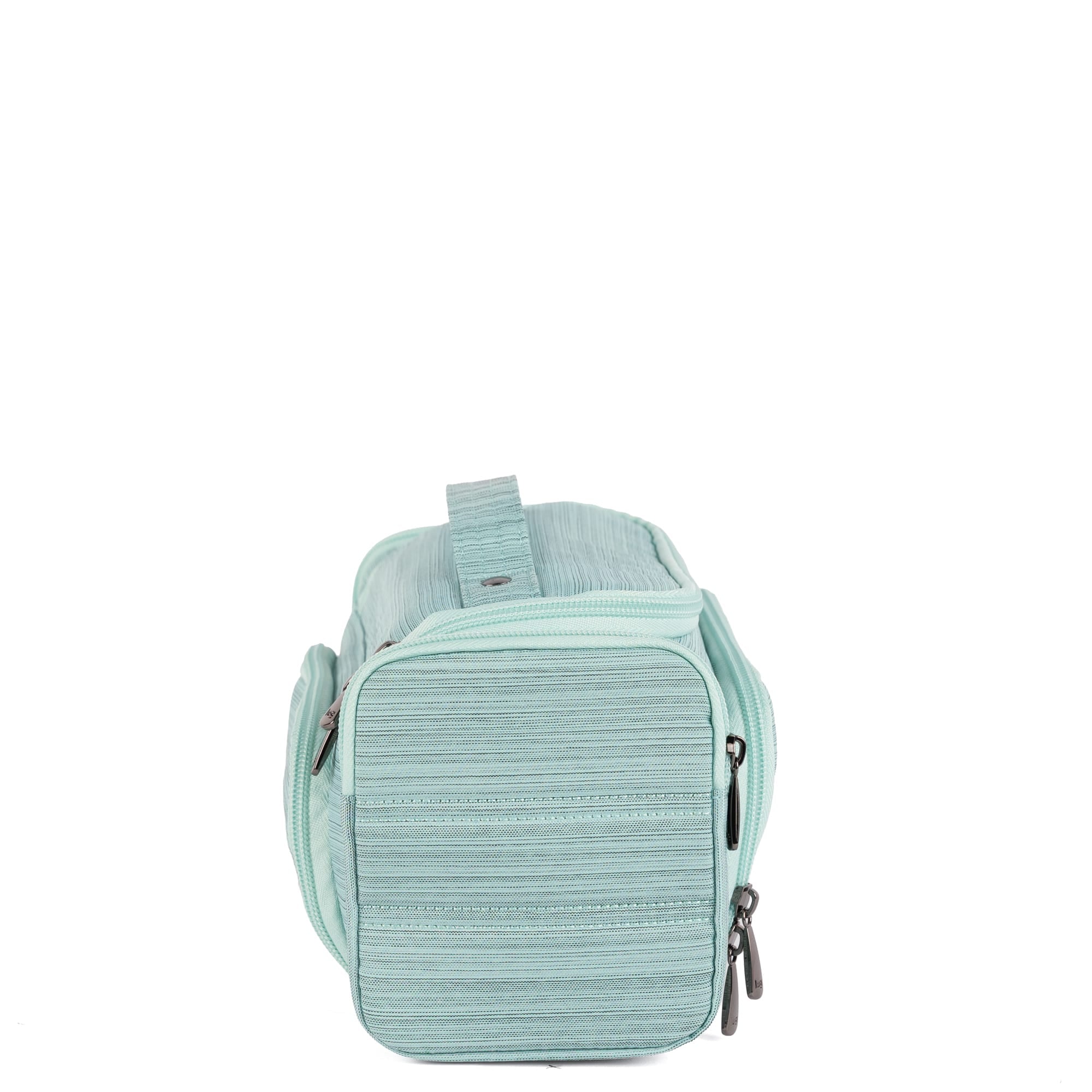 Trolley Medium 2 Cosmetic Case - BRUSHED AQUAMARINE - 26330_TrolleyMedium2_BrushedAquamarine_Angle_03