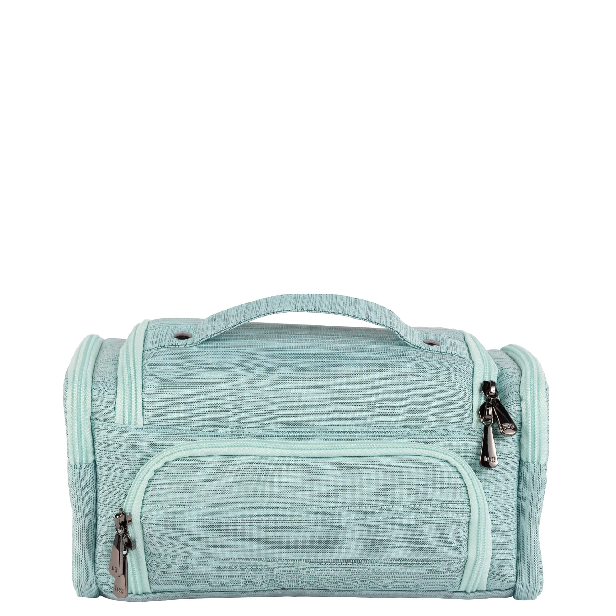 Trolley Medium 2 Cosmetic Case - BRUSHED AQUAMARINE - 26330_TrolleyMedium2_BrushedAquamarine_Angle_04