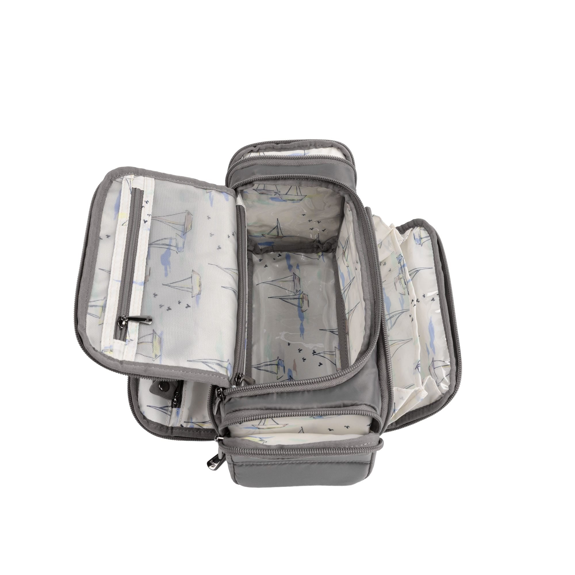 Trolley Medium 2 Cosmetic Case - STORM GREY - 26331_TrolleyMedium2_StormGrey_Angle_06