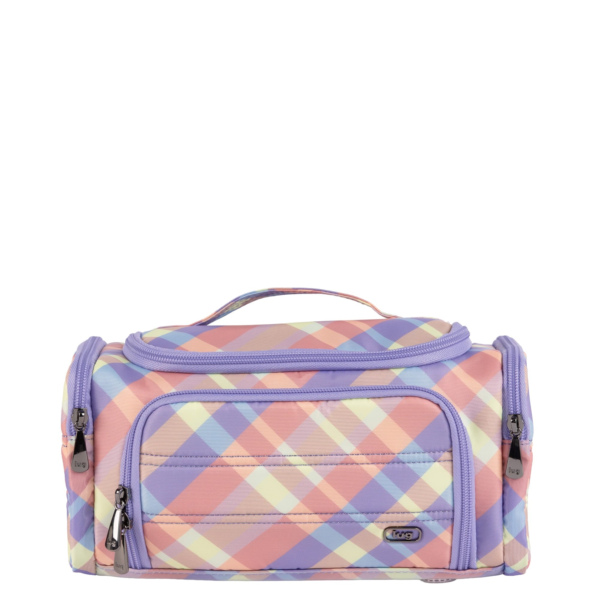 Trolley Medium 2 Cosmetic Case - - 26334_TrolleyMedium2_SummerPlaid_Angle_01_stn43u