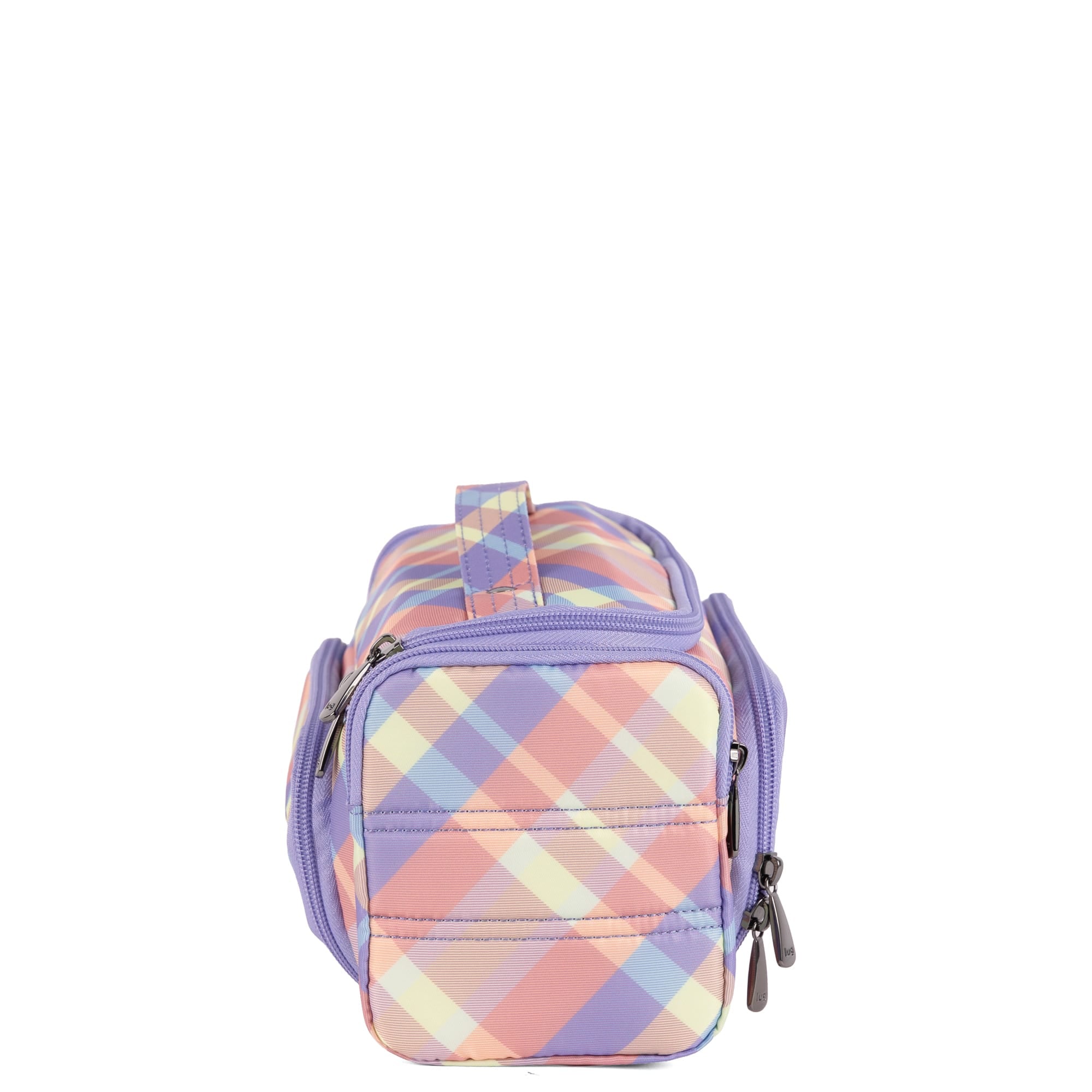 Trolley Medium 2 Cosmetic Case - SUMMER PLAID - 26334_TrolleyMedium2_SummerPlaid_Angle_03