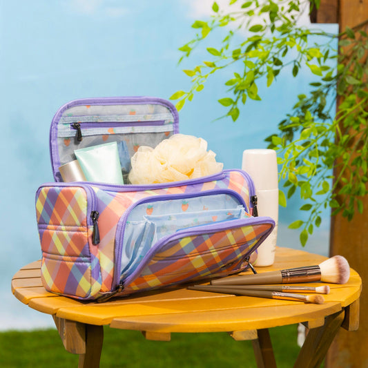 Trolley Medium 2 Cosmetic Case - - 26334_TrolleyMedium2_SummerPlaid_Hover