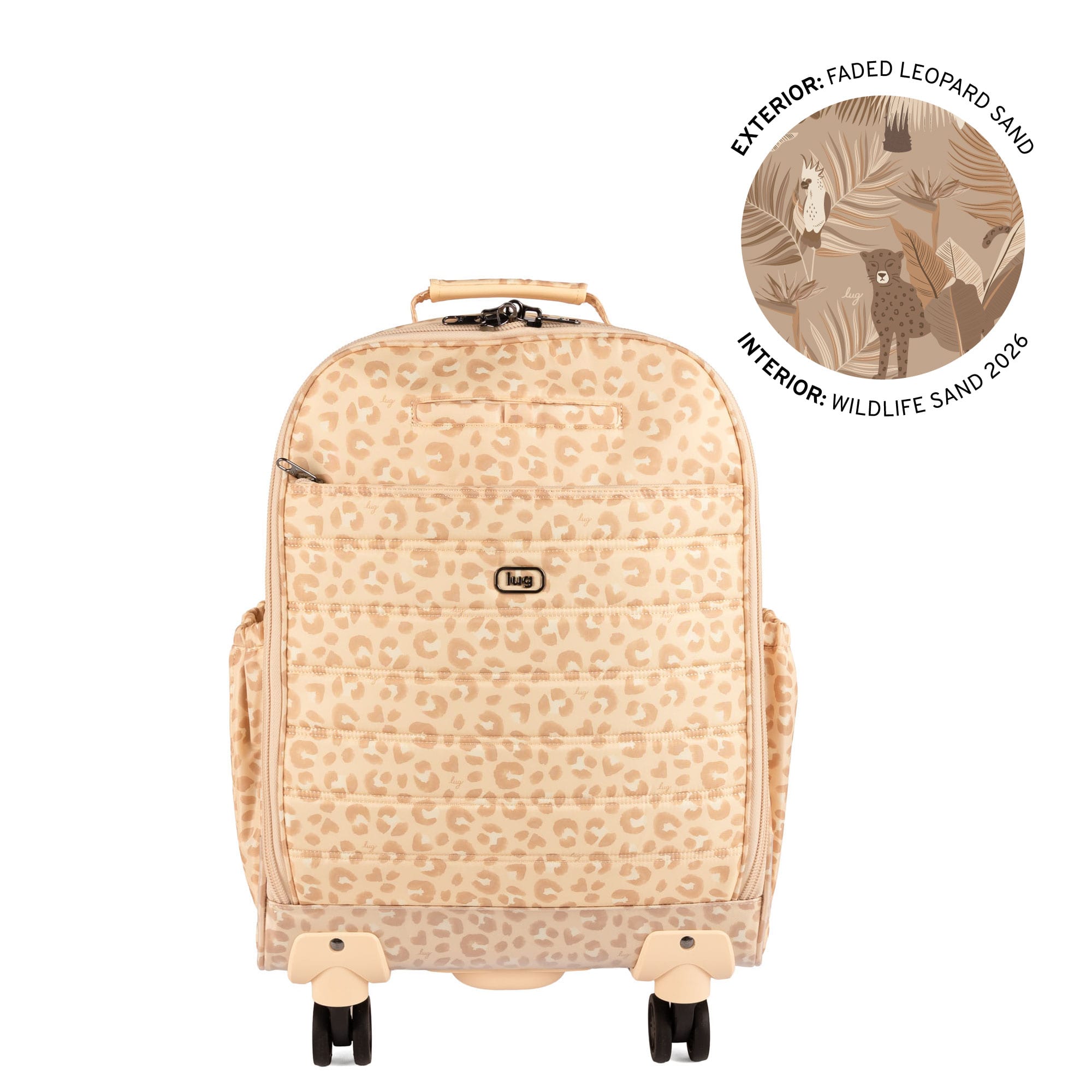 Porter 2 Wheelie Luggage - FADED LEOPARD SAND - 26342_Porter2Wheelie_FadedLeopardSand_29Angle_01