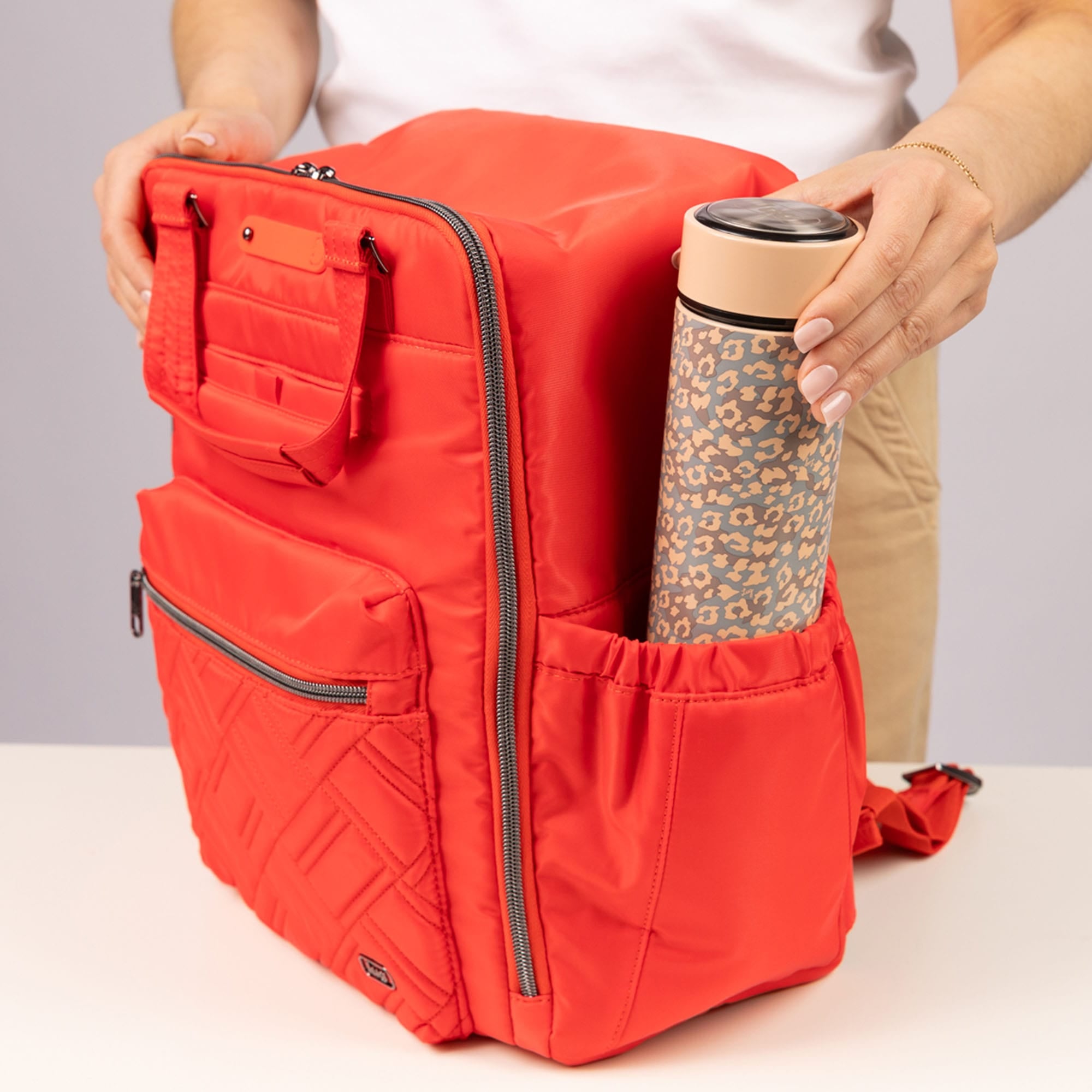 Voyager Backpack - - 26347_Voyager_CayenneRed_Lifestyle_07