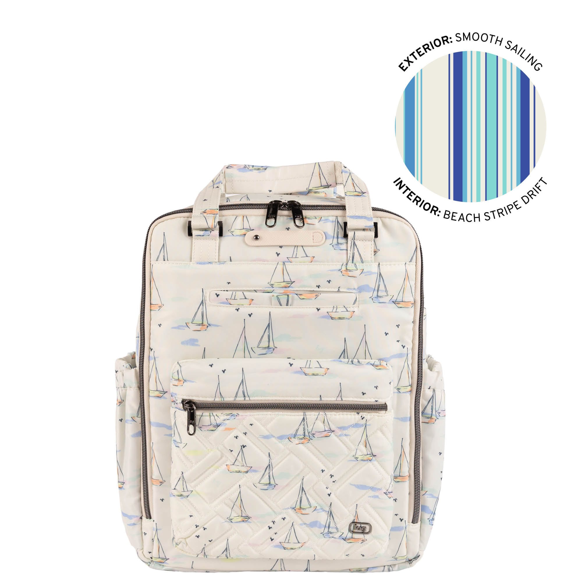 Voyager Backpack - SMOOTH SAILING - 26351_Voyager_SmoothSailing_Angle_01_742cb301-7e65-4f1a-9b52-97df74a054d3