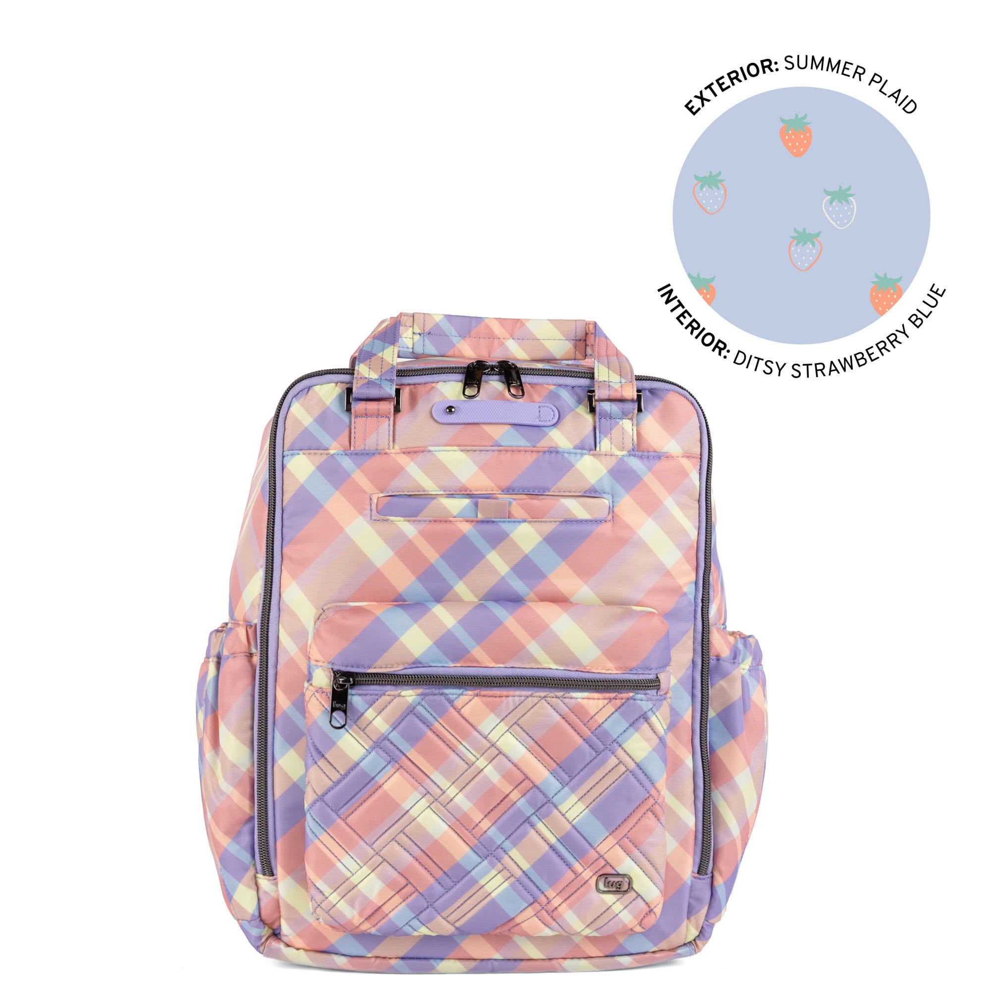 Voyager Backpack - SUMMER PLAID - 26353_Voyager_SummerPlaid_Angle_01_6325d42f-10ea-4f91-9f32-a2773de44f8f