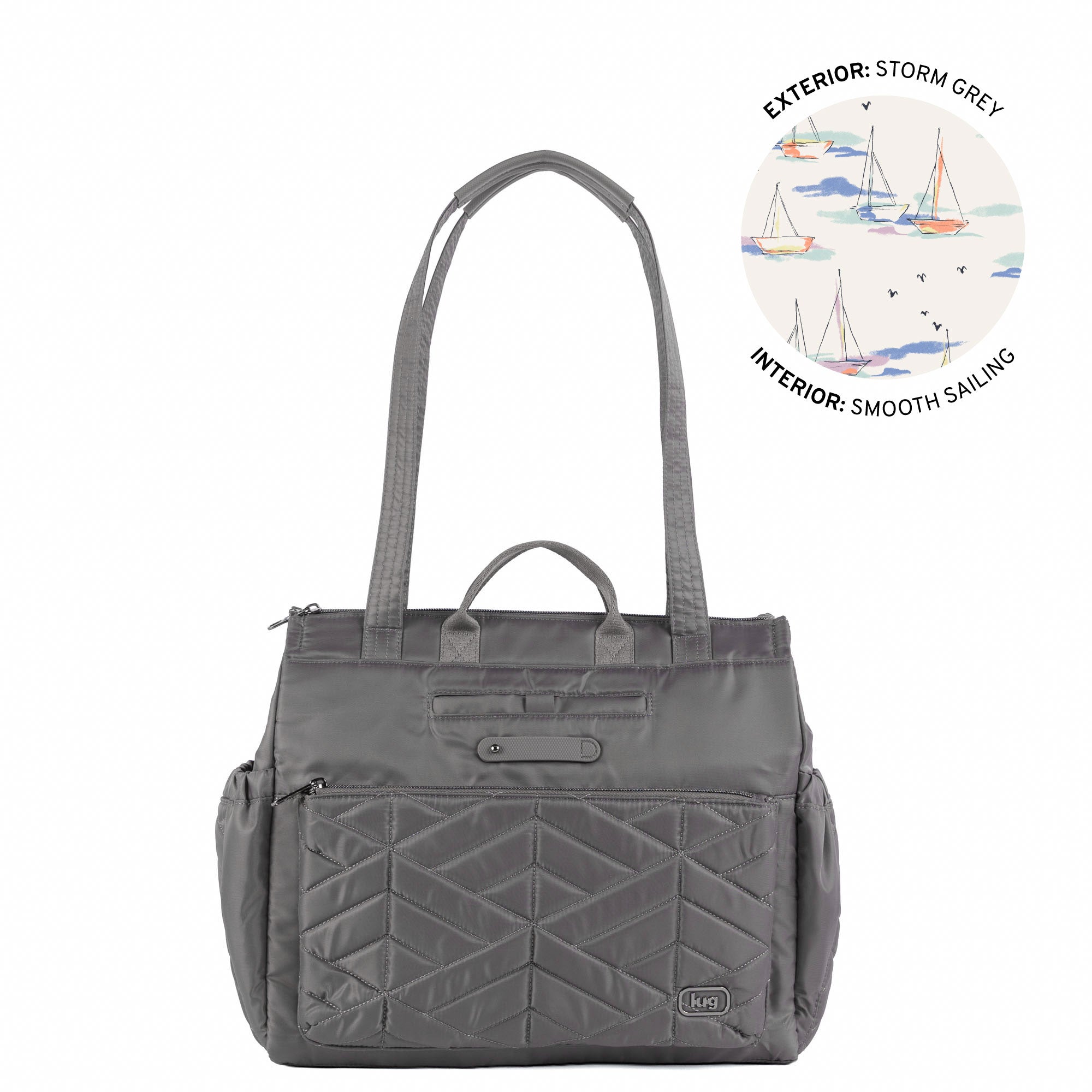 Soprano 2 Tote Bag - STORM GREY - 26357_Soprano2_StormGrey_Angle_01
