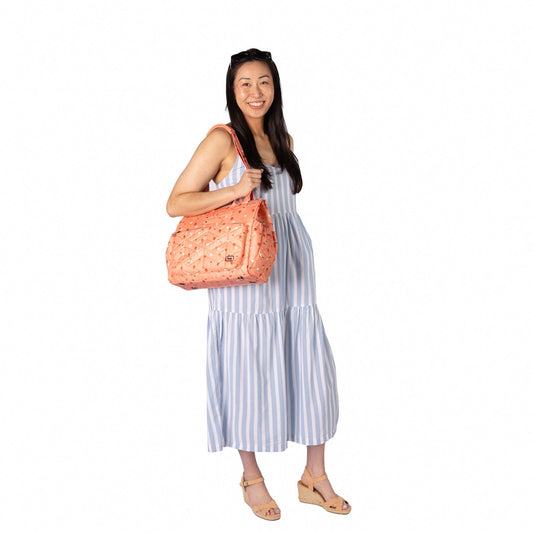 Soprano 2 Tote Bag - - 26362_Soprano2_DitsyStrawberryPink_BagProportion_01