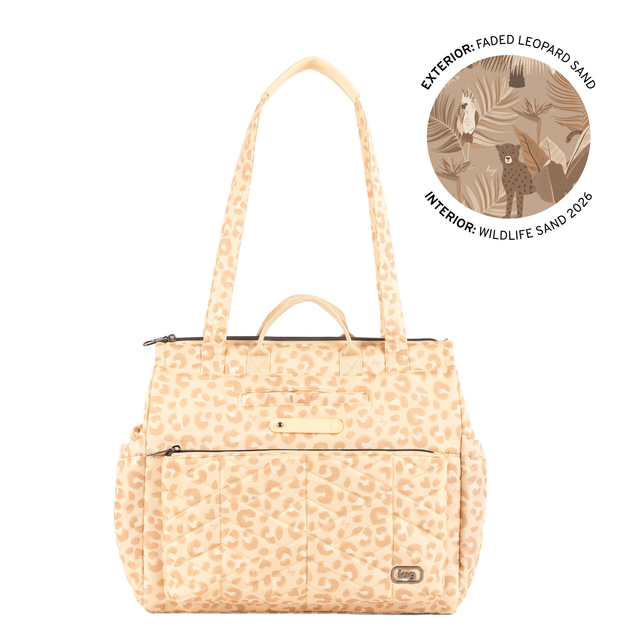 Soprano 2 Tote Bag - FADED LEOPARD SAND - 26363_Soprano2_FadedLeopardSand_Angle_01