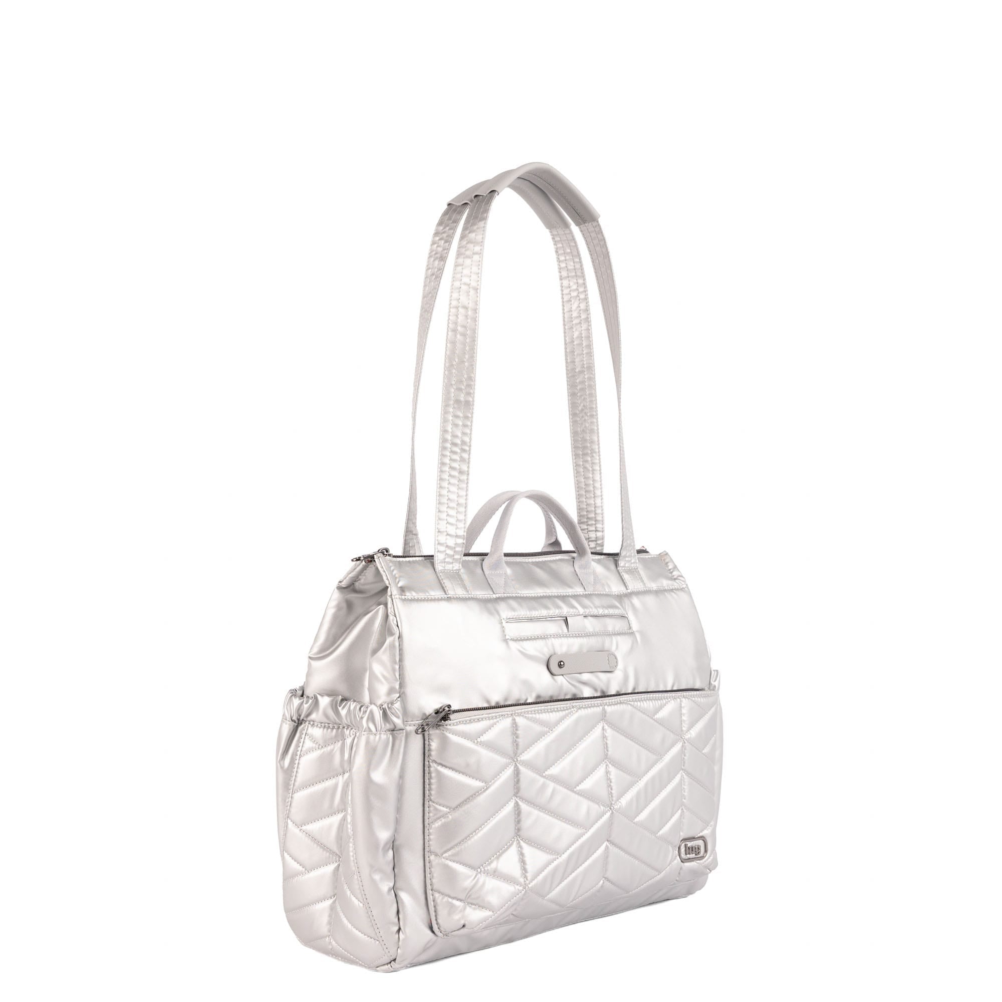Soprano 2 Tote Bag - METALLIC SILVER - 26364_Soprano2_MetallicSilver_Angle_02