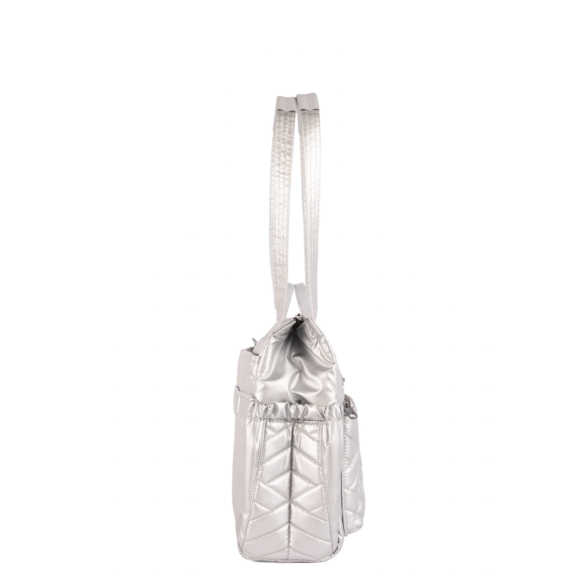 Soprano 2 Tote Bag - METALLIC SILVER - 26364_Soprano2_MetallicSilver_Angle_03
