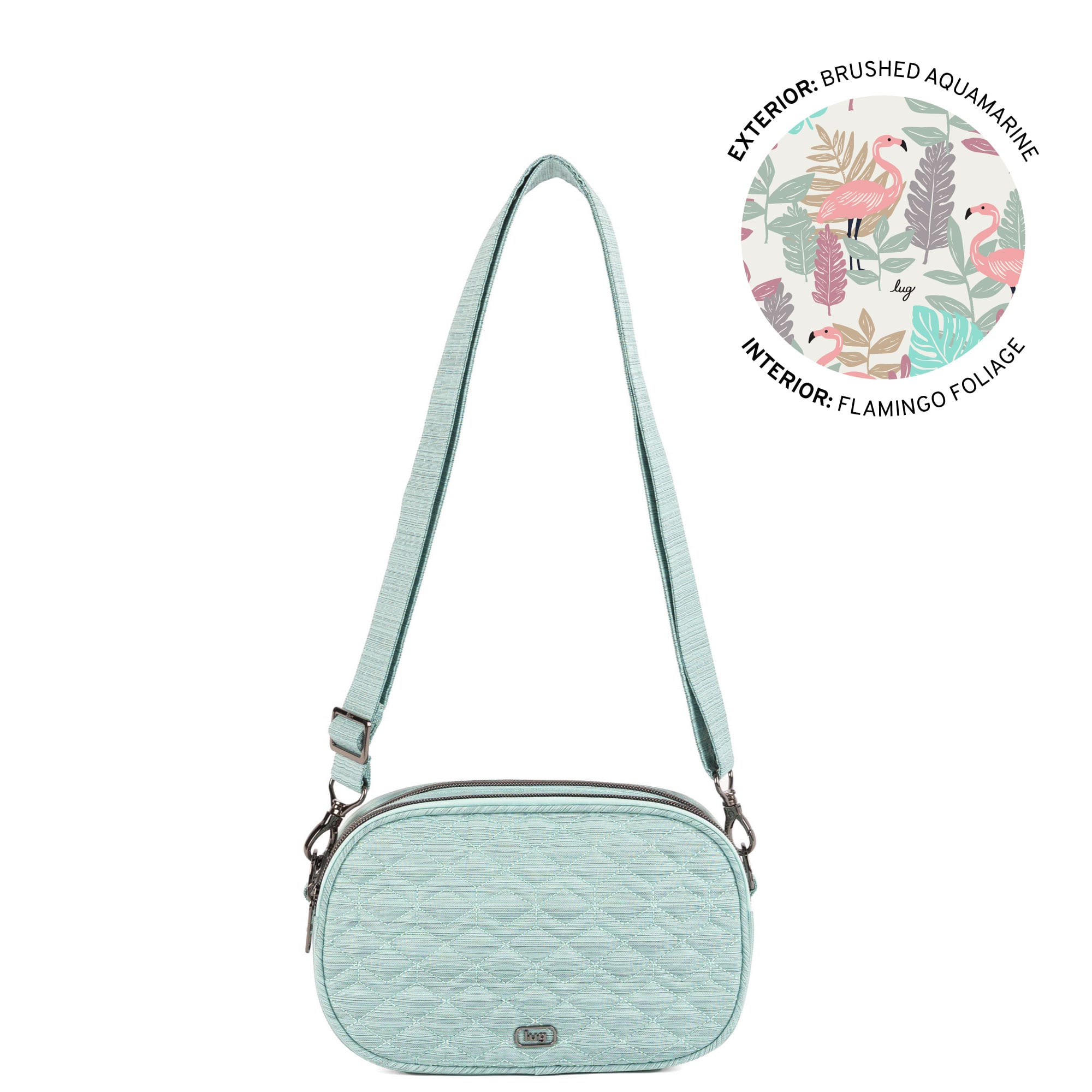 Comet Crossbody Bag - BRUSHED AQUAMARINE - 26367_Comet_BrushedAquamarine_Angle_01