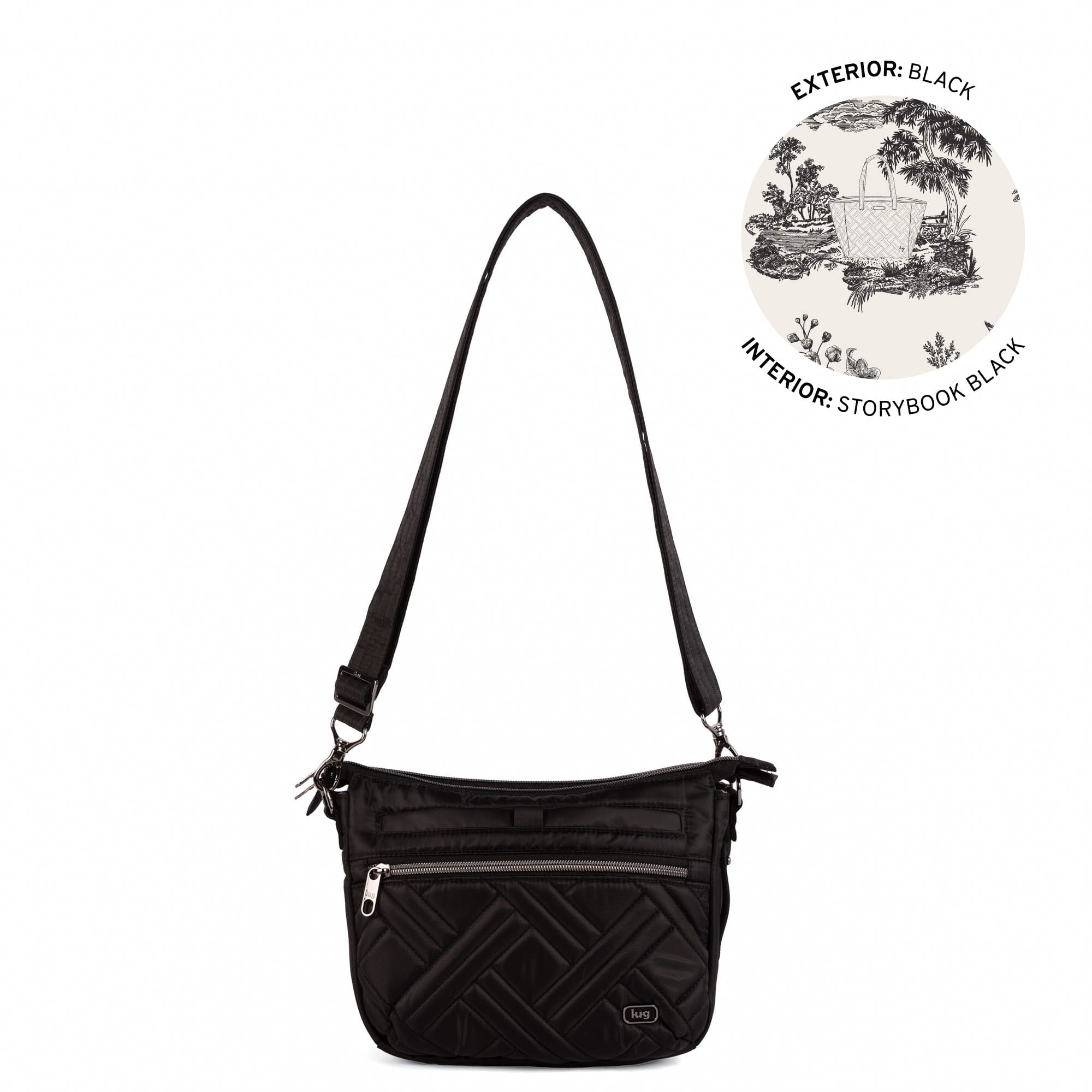 Double Dash Crossbody Bag - BLACK - 26378_DoubleDash_Black_Angle_01