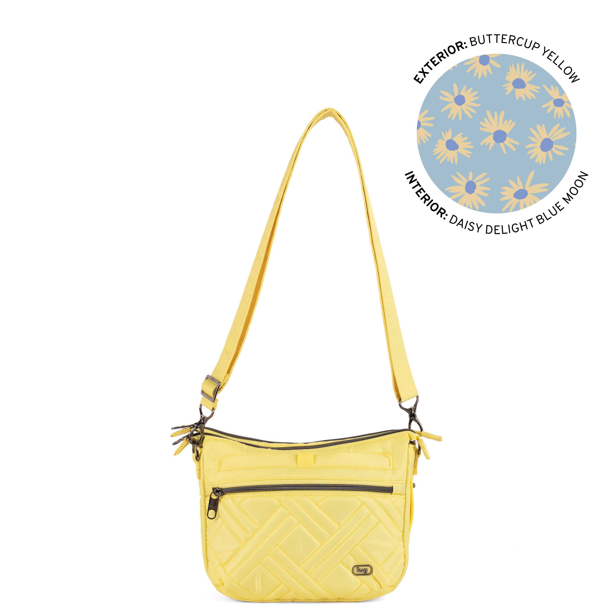 Double Dash Crossbody Bag - BUTTERCUP YELLOW - 26385_DoubleDash_ButtercupYellow_Angle_01