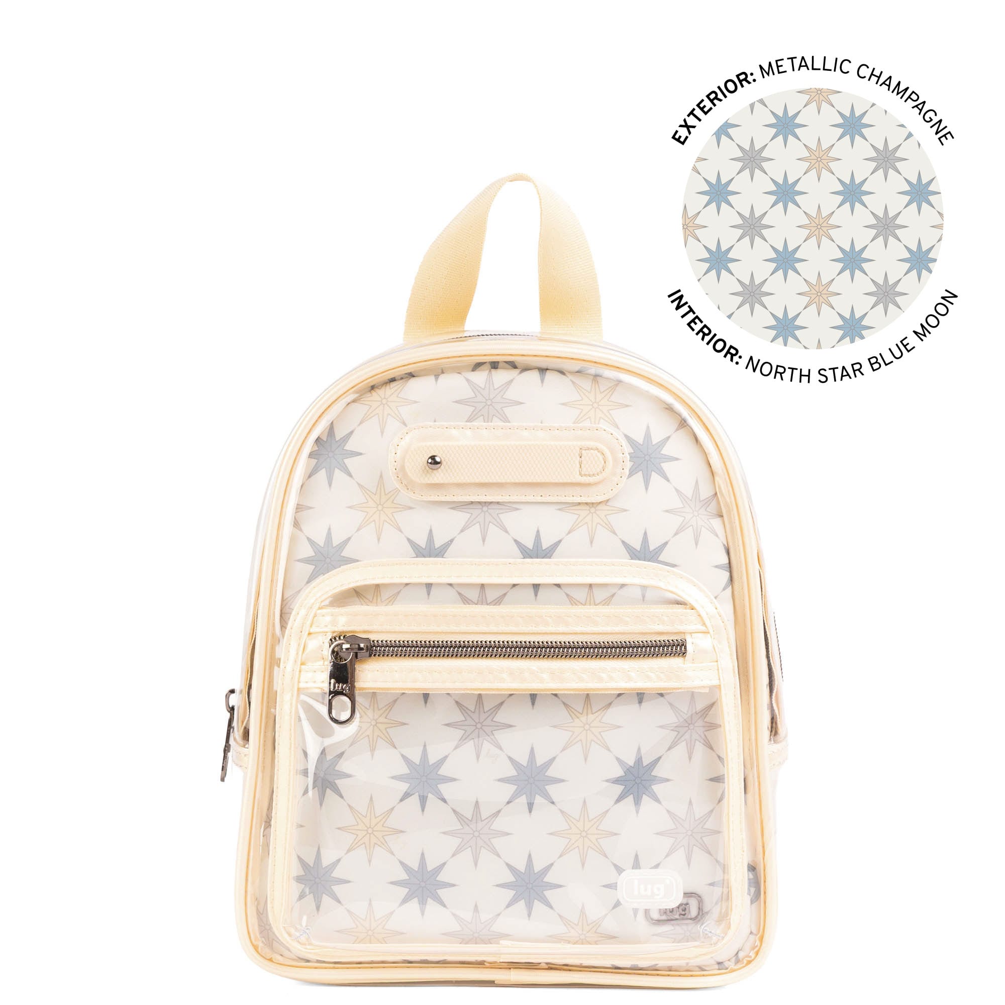 Jetliner Clearview Backpack - METALLIC CHAMPAGNE - 26440_JetLinerClearview_MetallicChampagne_Angle_01