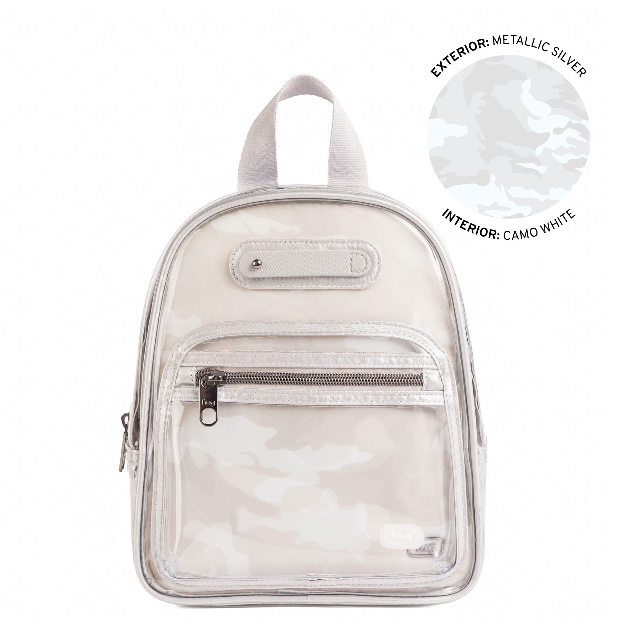 Jetliner Clearview Backpack - METALLIC SILVER - 26444_JetLinerClearview_MetallicSilver_Angle_01