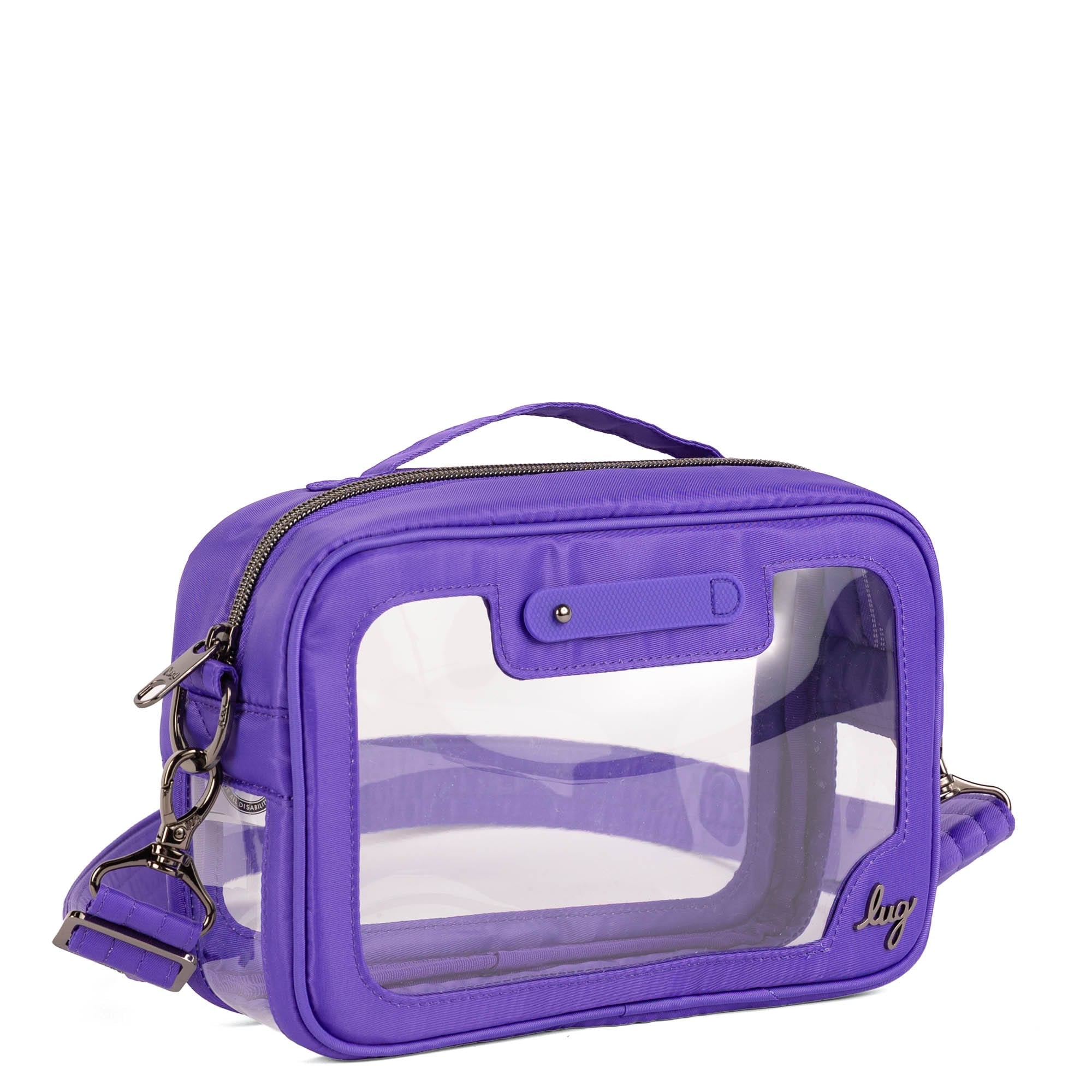 Carriage Clearview Crossbody Bag - VIOLET - 26448_CarriageClearview_Violet_Angle_02