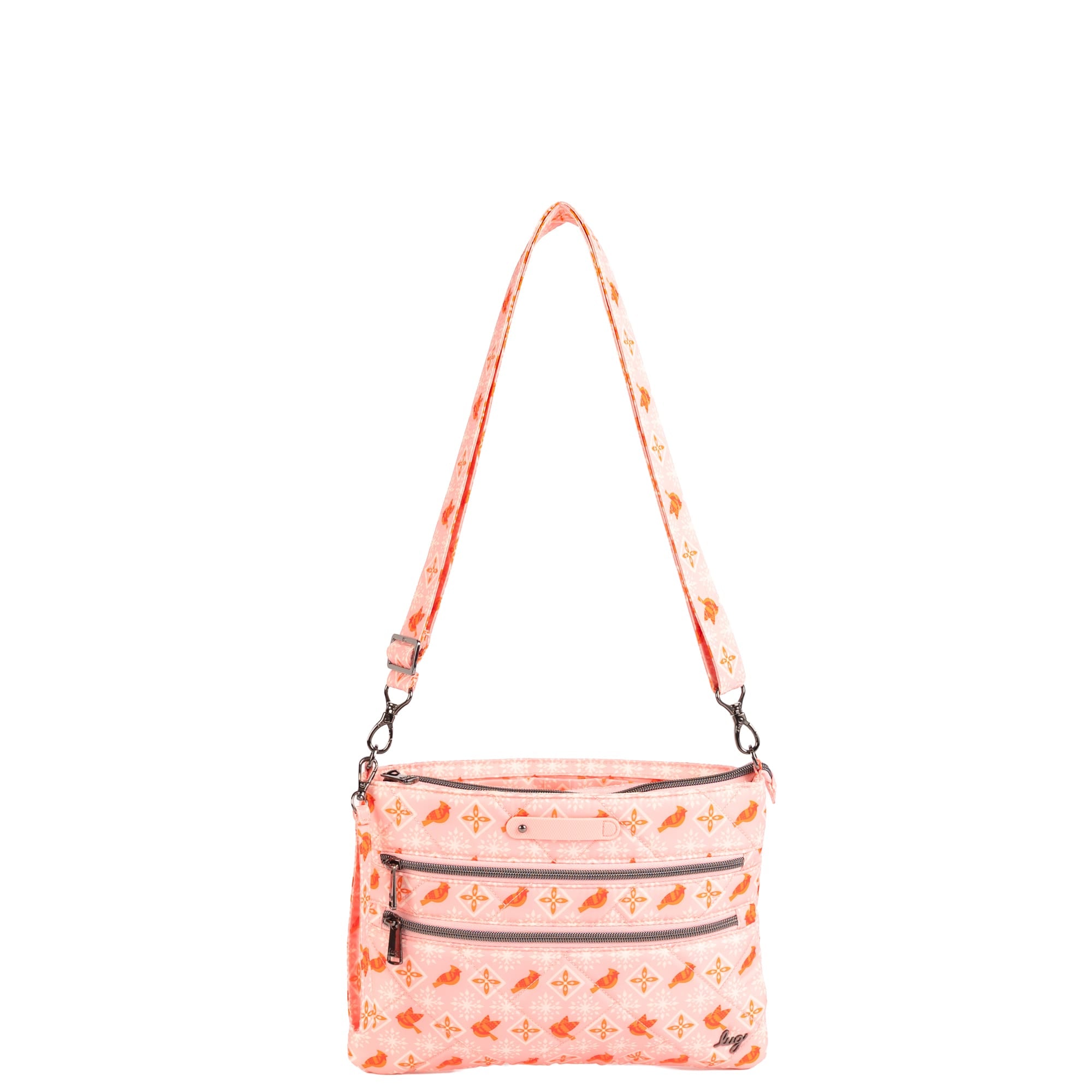 Dazzle SE Crossbody Bag with Charm Bar - - 26452_DazzleSE_FairIslesCardinalsRed_Angle_01