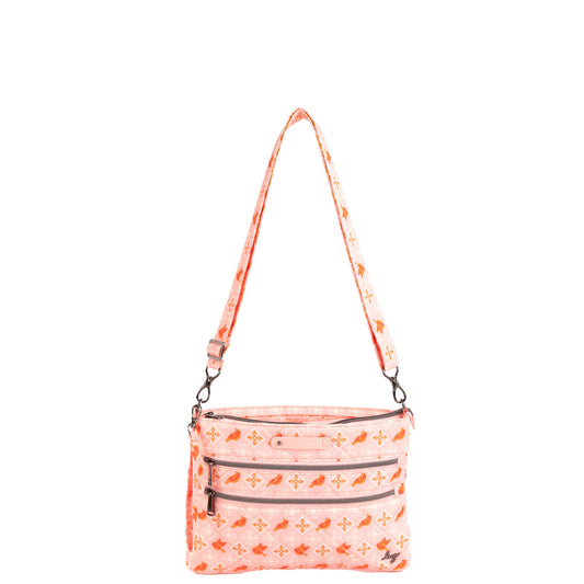 Dazzle SE Crossbody Bag with Charm Bar - - 26452_DazzleSE_FairIslesCardinalsRed_Angle_01