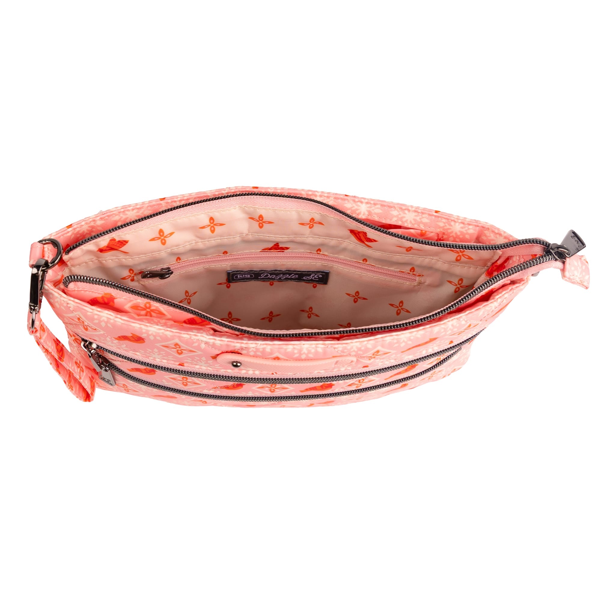 Dazzle SE Crossbody Bag with Charm Bar - FAIR ISLES CARDINALS RED - 26452_DazzleSE_FairIslesCardinalsRed_Angle_05