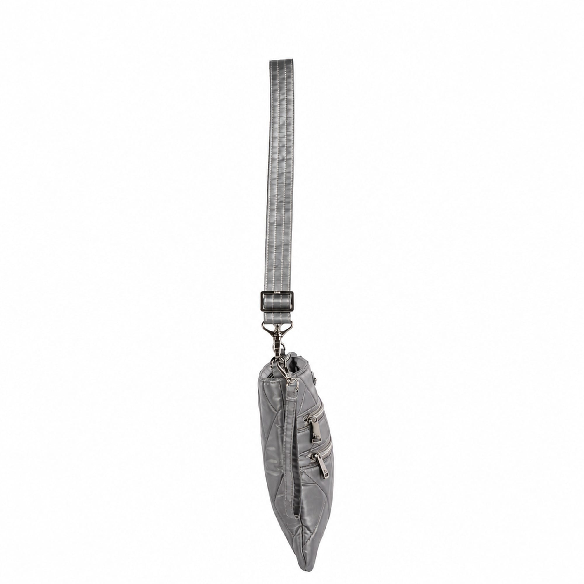 Dazzle SE Crossbody Bag with Charm Bar - METALLIC STORM GREY - 26455_DazzleSE_MetallicStormGrey_Angle_03