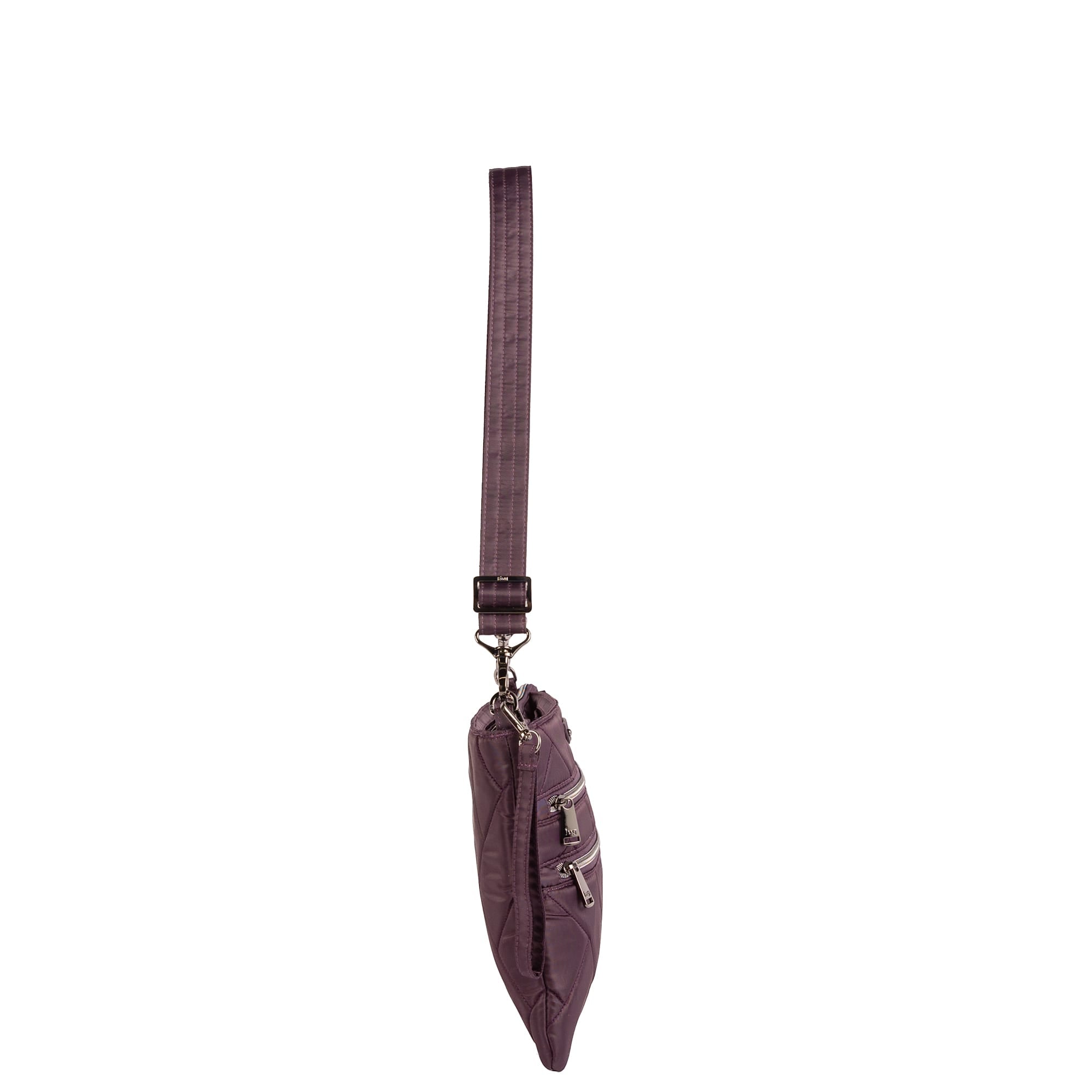 Dazzle SE Crossbody Bag with Charm Bar - PLUM - 26456_DazzleSE_Plum_Angle_03