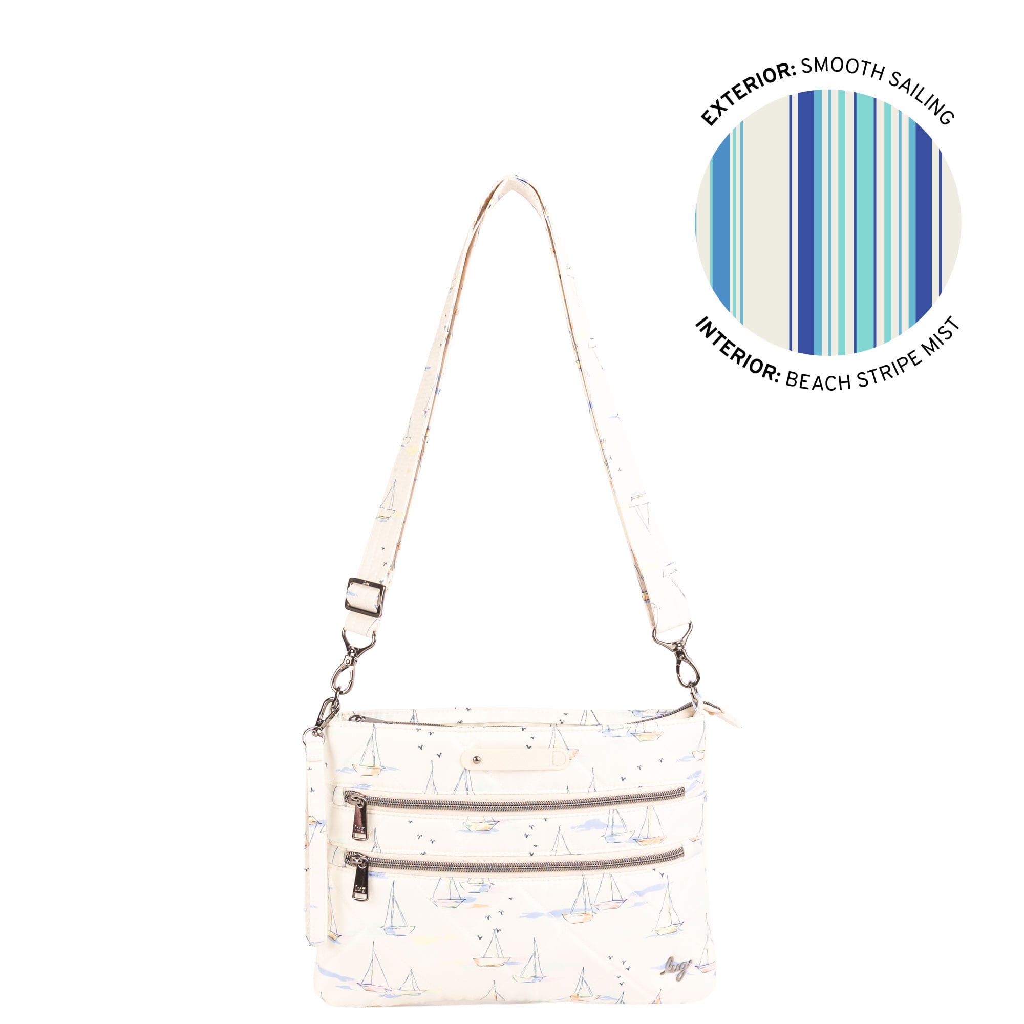 Dazzle SE Crossbody Bag with Charm Bar - SMOOTH SAILING - 26458_DazzleSE_SmoothSailing_Angle_01
