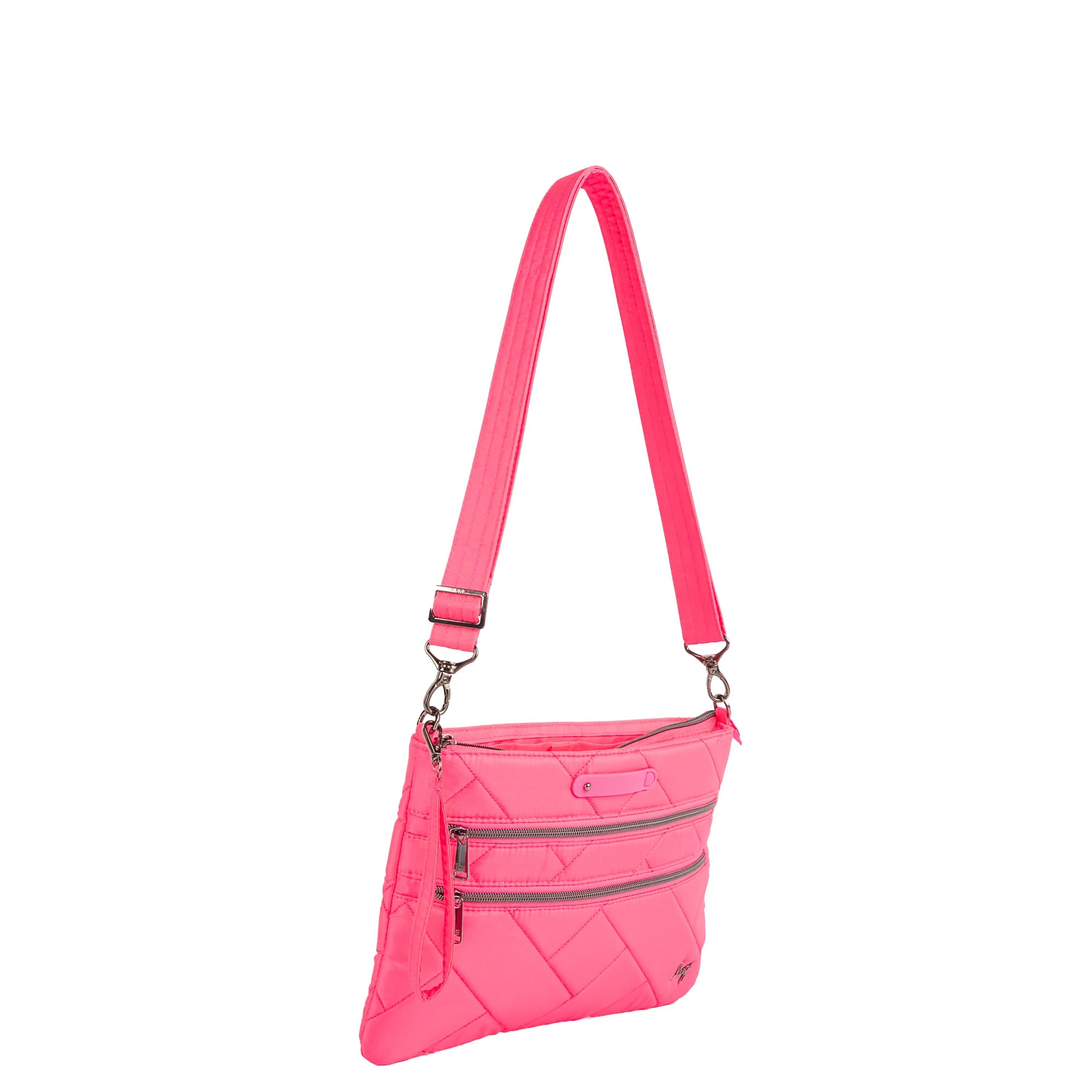 Dazzle SE Crossbody Bag with Charm Bar - MAGENTA - 26460_DazzleSE_Magenta_Angle_02