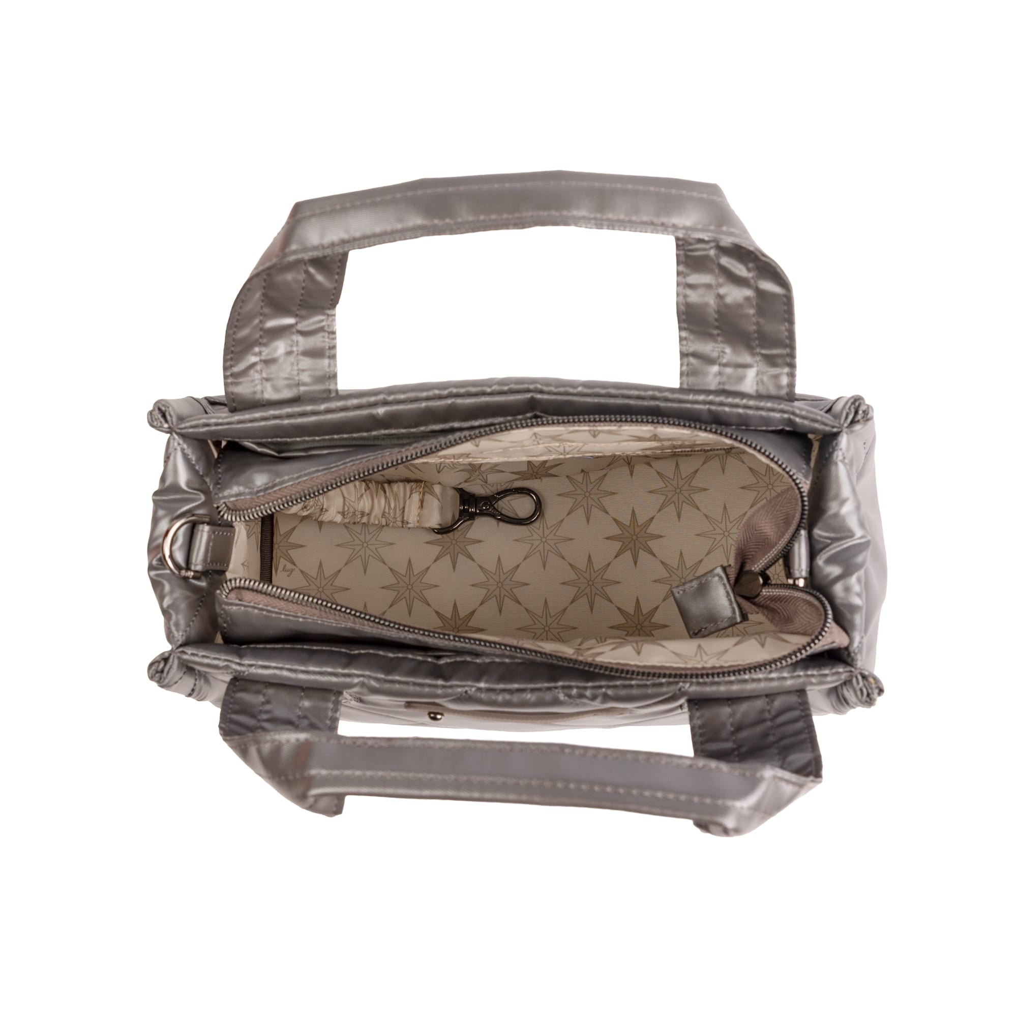 Jitterbug Crossbody Bag - METALLIC STORM GREY - 26471_Jitterbug_MetallicStormGrey_Angle_05