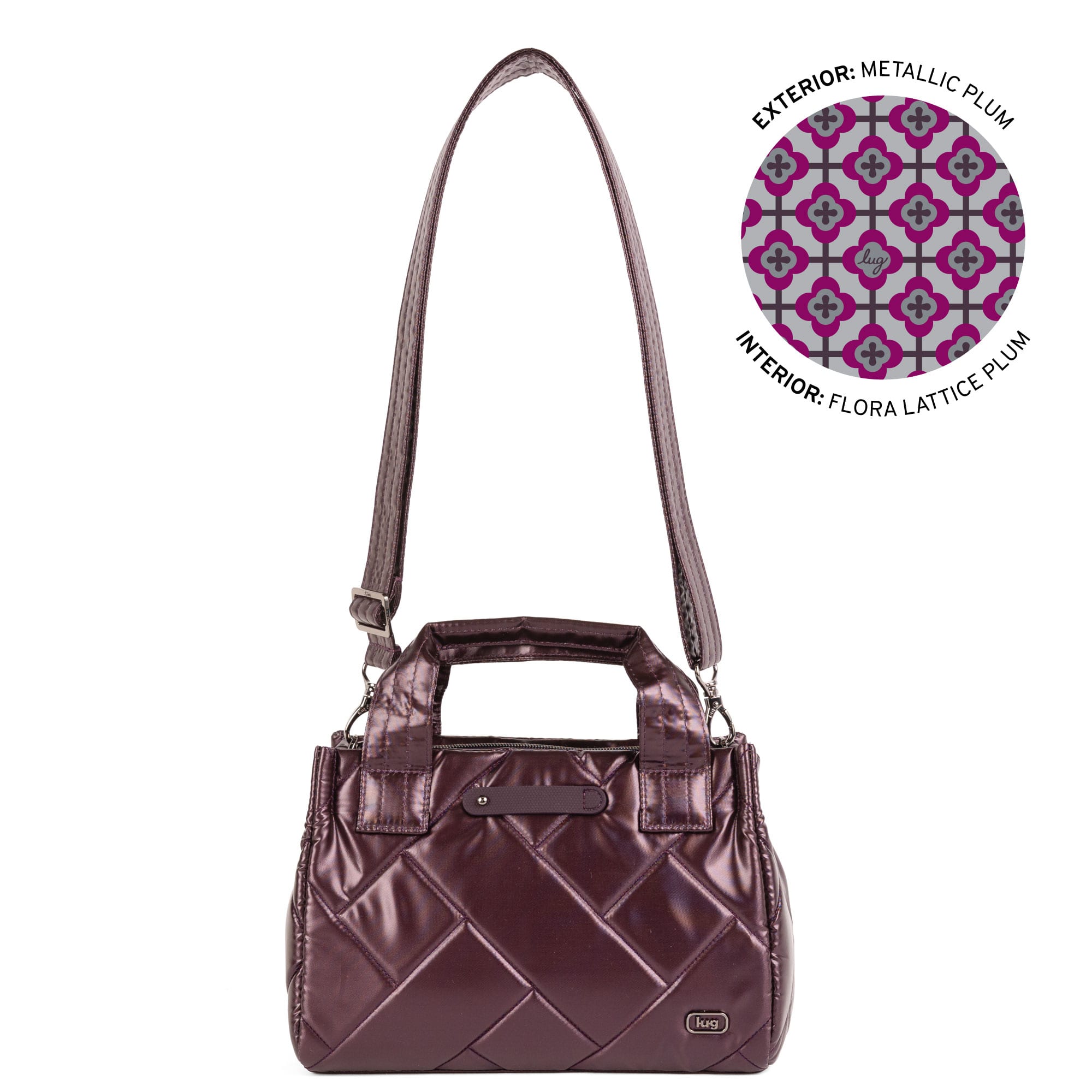 Jitterbug Crossbody Bag - METALLIC PLUM - 26472_Jitterbug_MetallicPlum_Angle_01