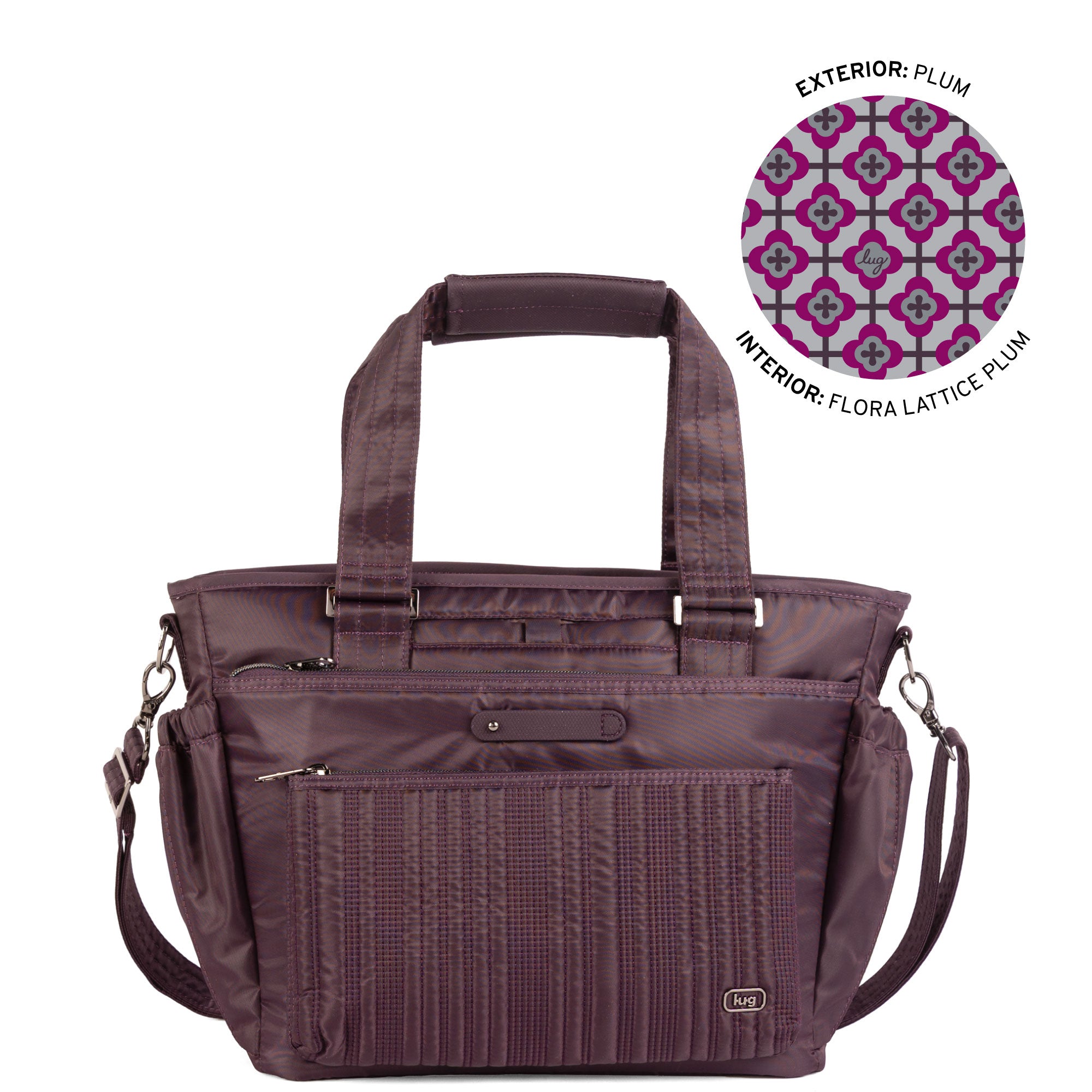Charter SE Convertible Tote Bag - PLUM - 26481_CharterSE_Plum_Angle_01