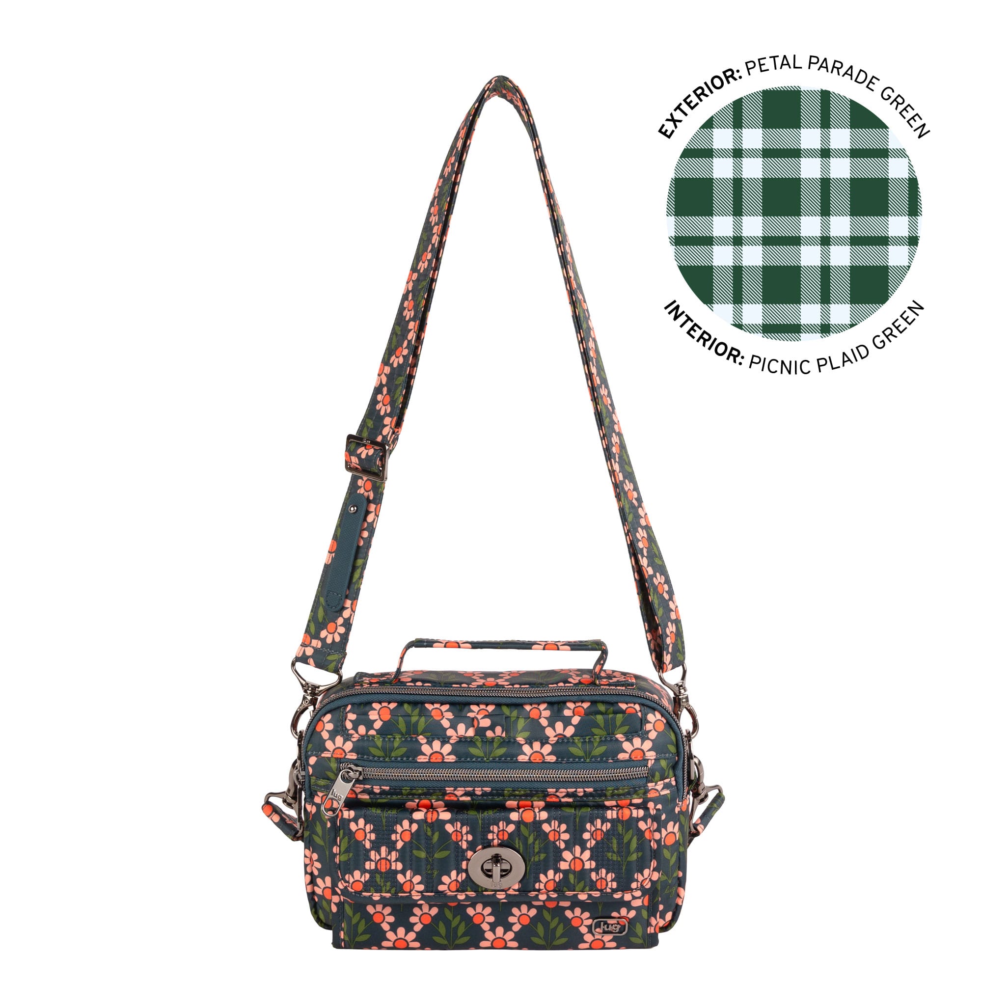 Switch SE Crossbody Bag - PETAL PARADE GREEN - 26493_SwitchSE_PetalParadeGreen_Angle_01