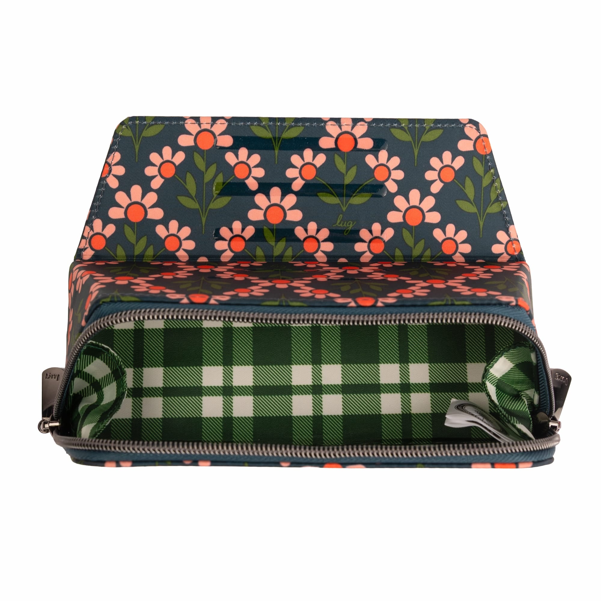 Slumber Accessory Storage Pouch - PETAL PARADE GREEN - 26496_Slumber_PetalParadeGreen_Angle_05