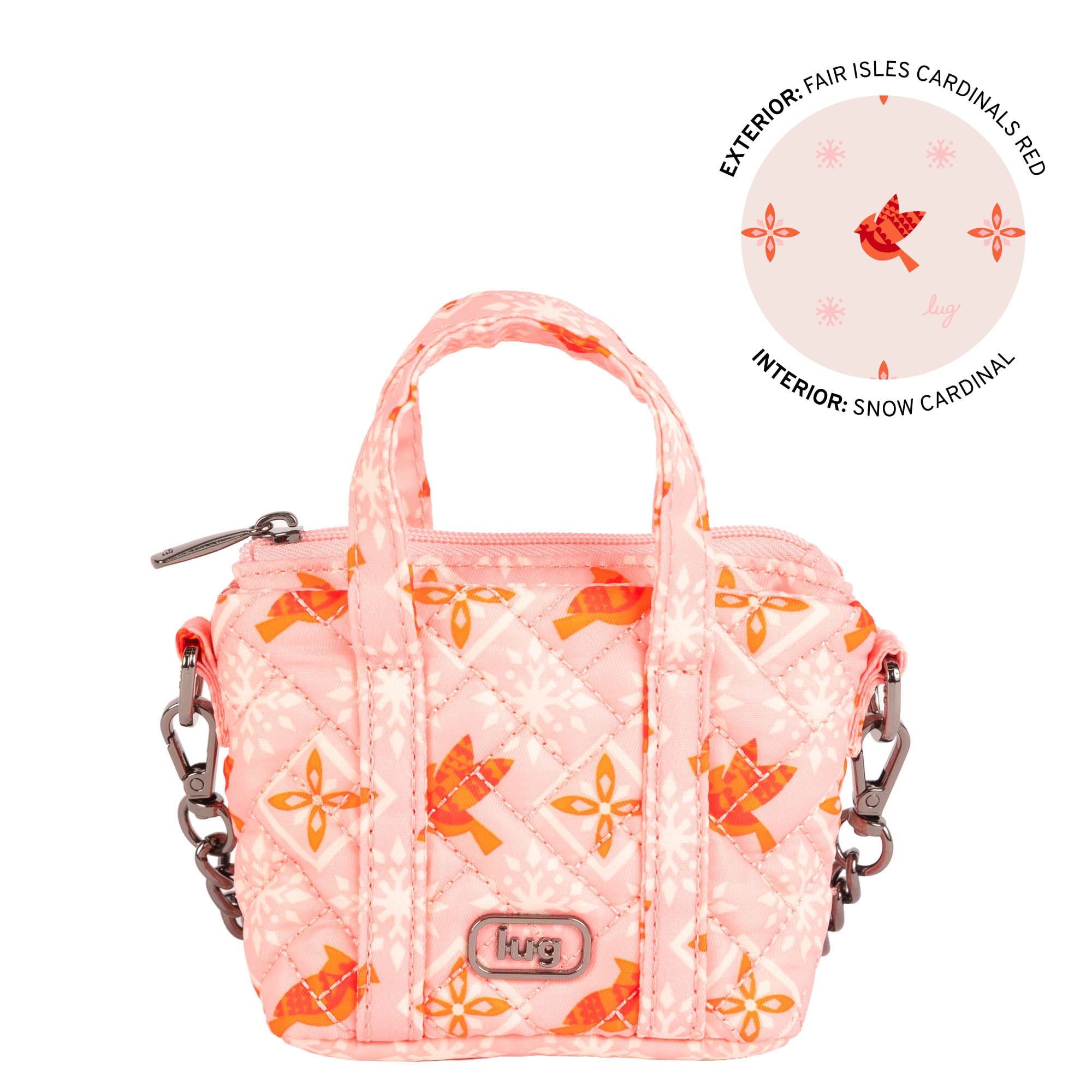 Go-Go Mini Pouch - FAIR ISLES CARDINALS RED - 26504_GoGoMini_FairIslesCardinalsRed_Angle_01